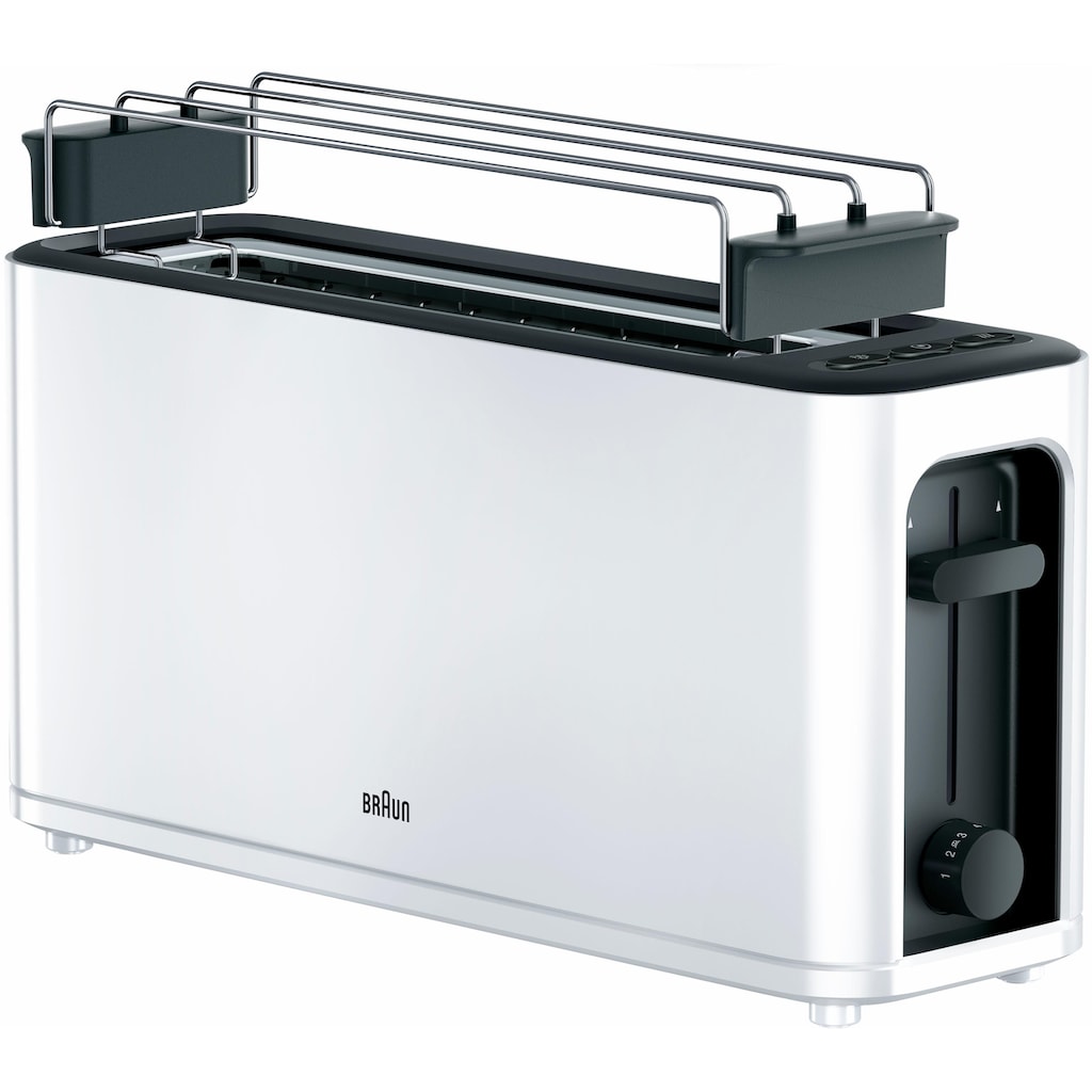 Braun Toaster »HT 3110 WH«, 1 langer Schlitz, für 2 Scheiben, 1000 W