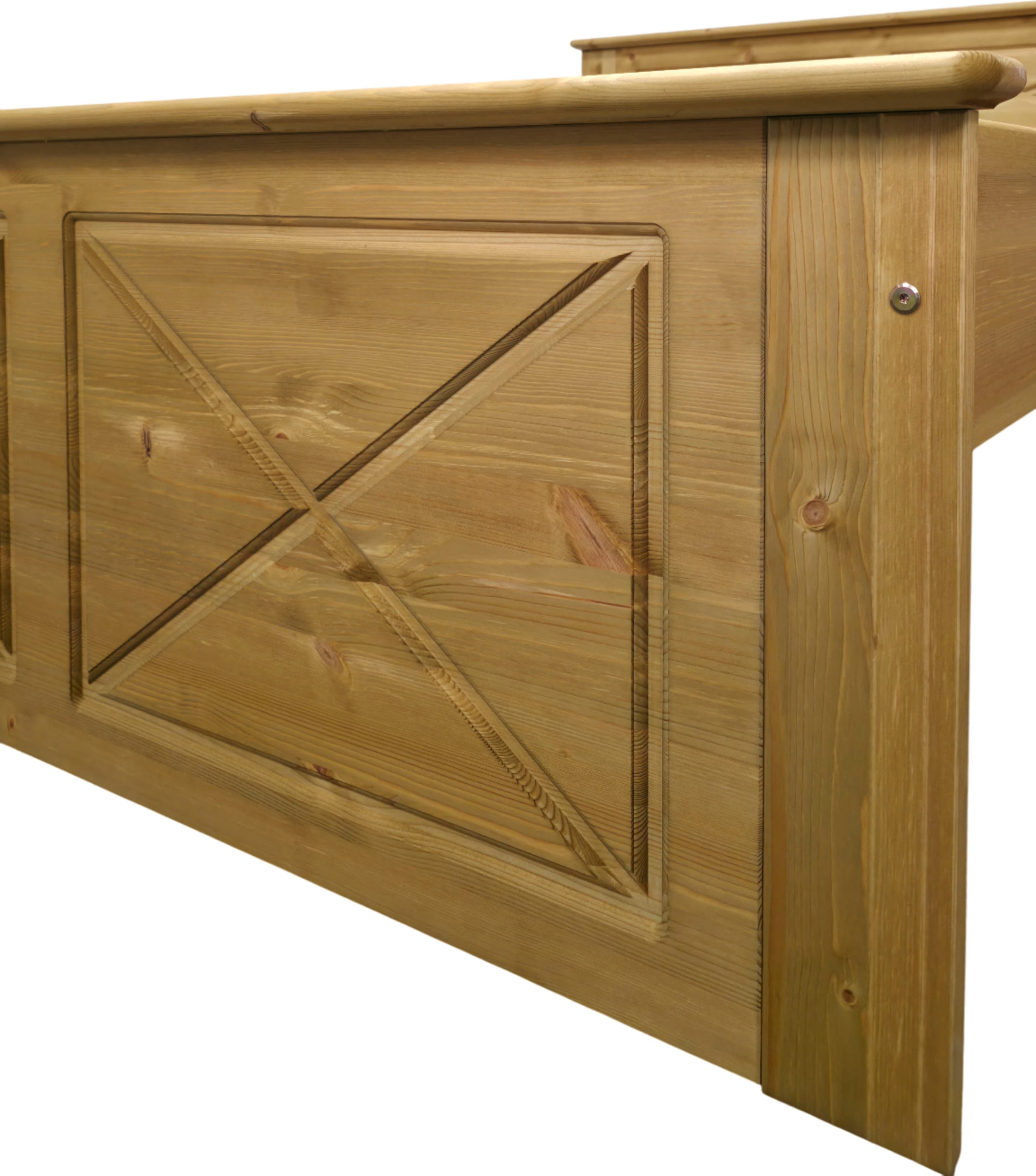 OTTO home Bett »Hugo« B/T/H: 153/208/84 cm,  aus massiver Kiefer, ohne Lattenrost,140x200 cm, Bettkasten optional