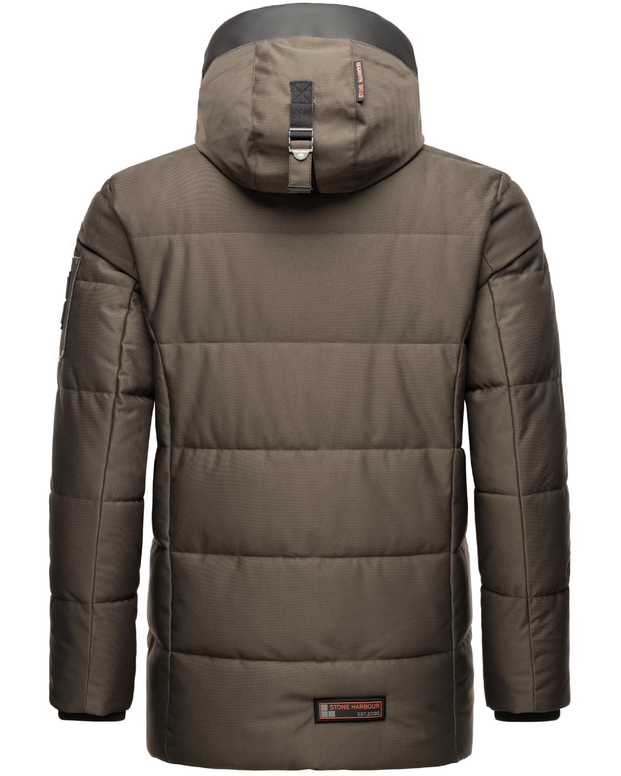 Stone Harbour Wintermantel »Winterjacke Mitjaa«, Warm gefütterter Herren Wintermantel mit doppelter Kapuze