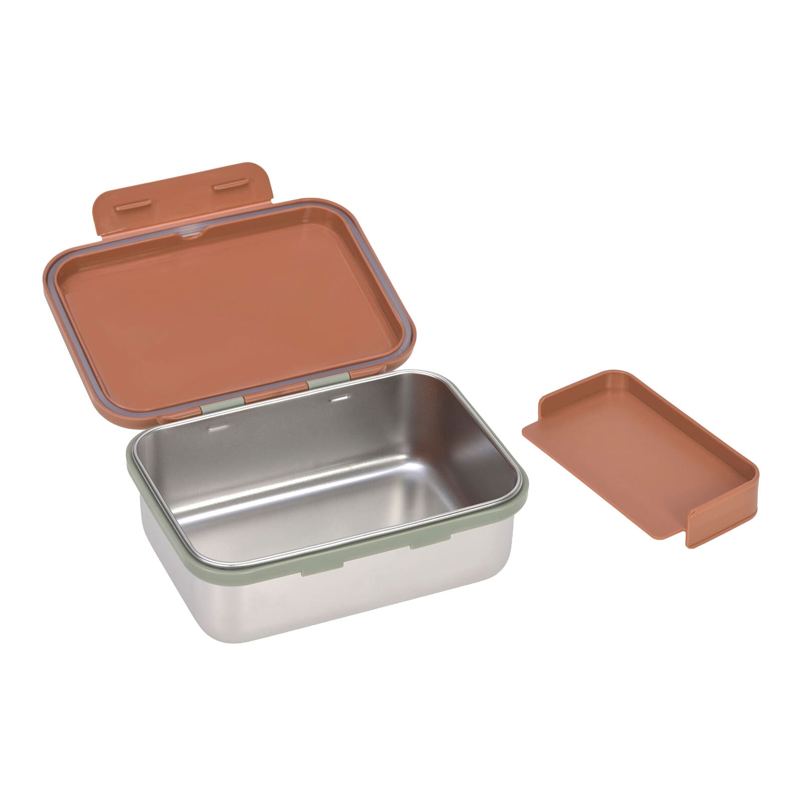 LÄSSIG Lunchbox »Edelstahl Lunchbox 17,3 x 13,3 x 6,9 cm«, (1 tlg.)