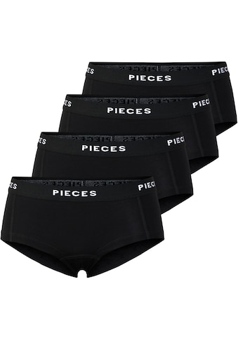 pieces Hipster »PCLOGO LADY 4 PACK SOLID NOOS BC«, (4er-Pack) kaufen