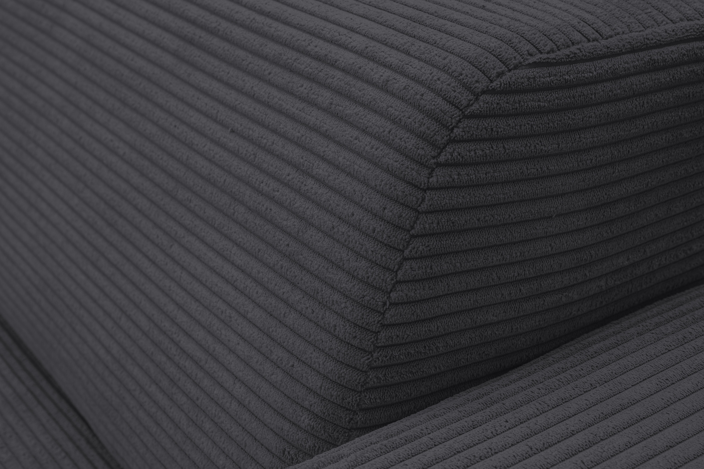 WERK2 Sofa »Zeus 256 cm breit 3-Sitzer, Big-Sofa« Curvy Trend 3-Sitzer mit urbaner Optik