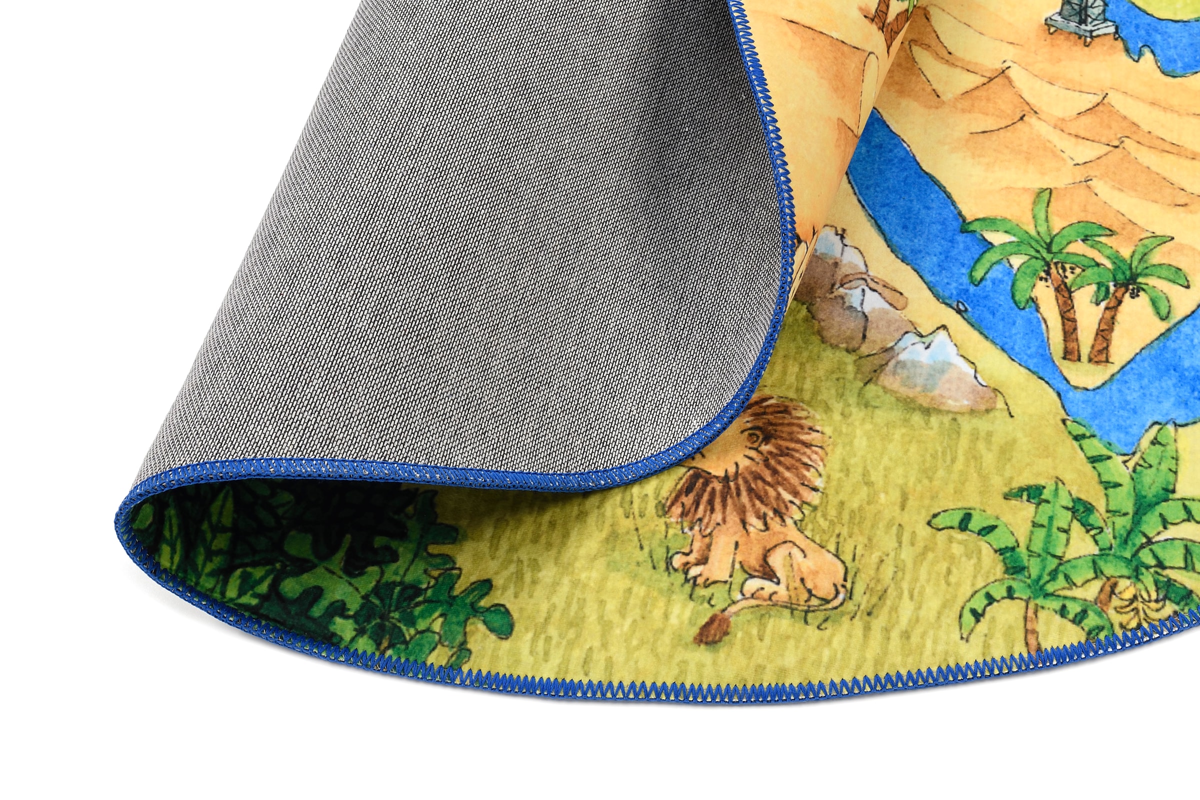 Felix der Hase Kinderteppich »FE-431«, rund, 6 mm Höhe, Motiv Weltkarte