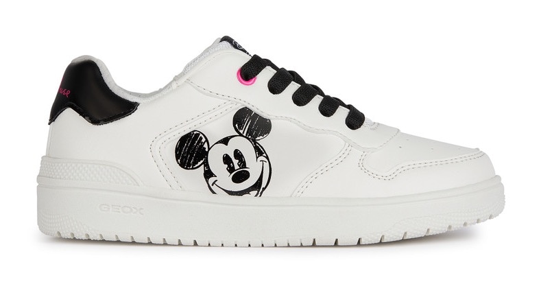 Geox Sneaker »J WASHIBA GIRL E«, Slip On Sneaker, Schlupfschuh, Slipper mit Mickey Mouse Print