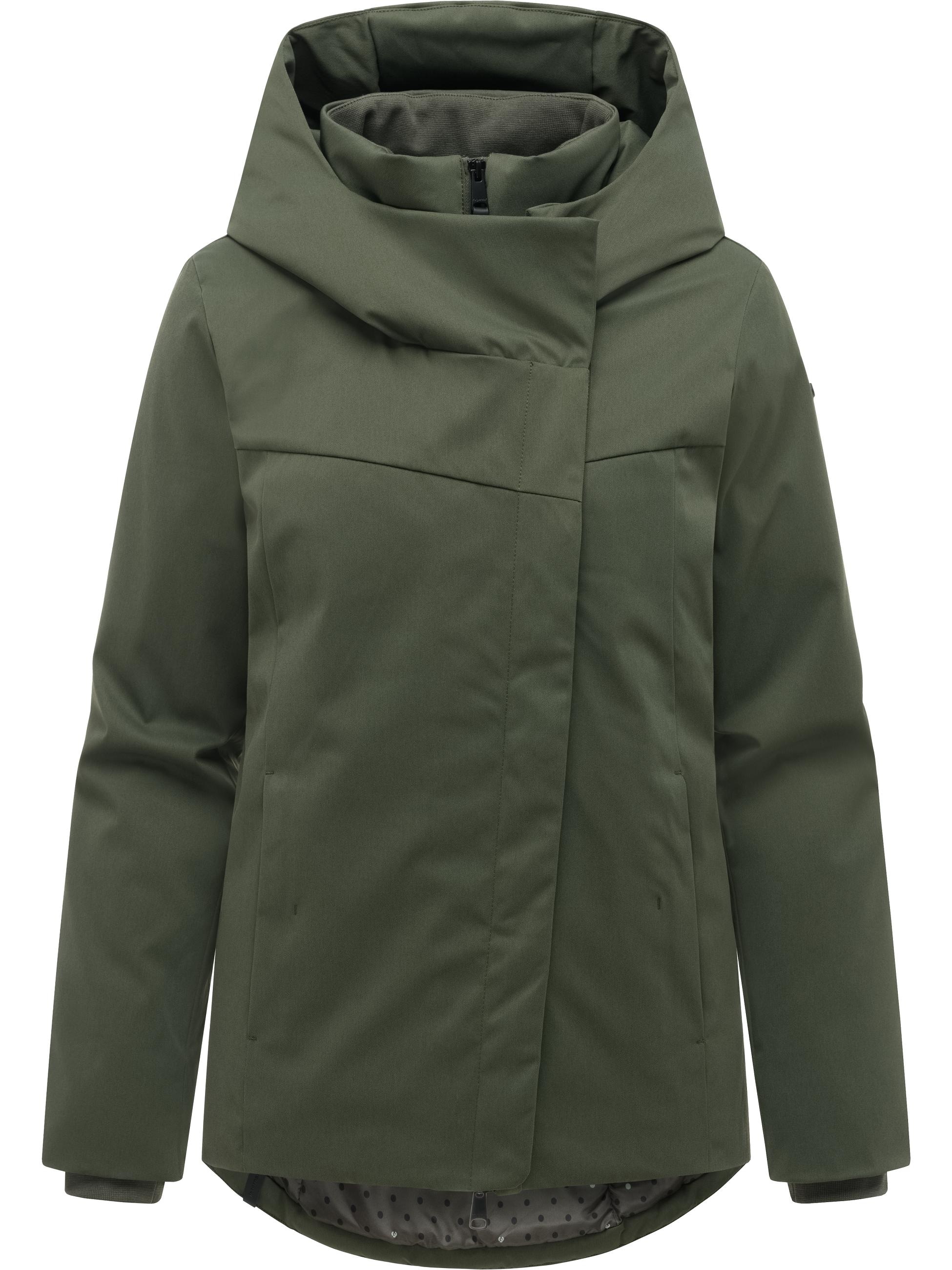 Ragwear Funktionsjacke »Funktionsjacke Pavleen Short Y« mit Kapuze Warme Damen Winterjacke mit Stehkragen und Kapuze