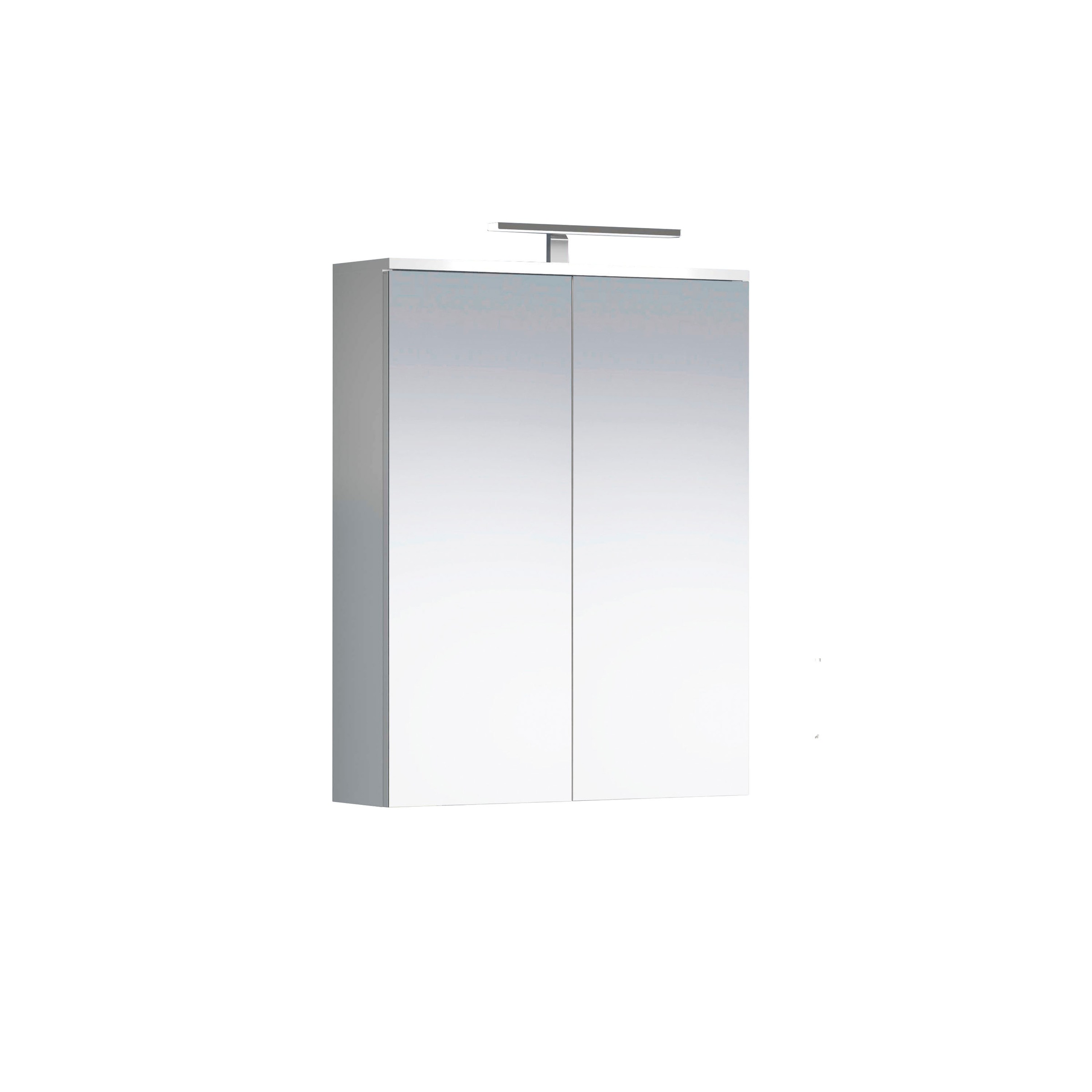 welltime Spiegelschrank »Prag«, (1 St.), Spiegelschrank mit 2 Spiegeltüren - (B/T/H) 60/18/78 cm