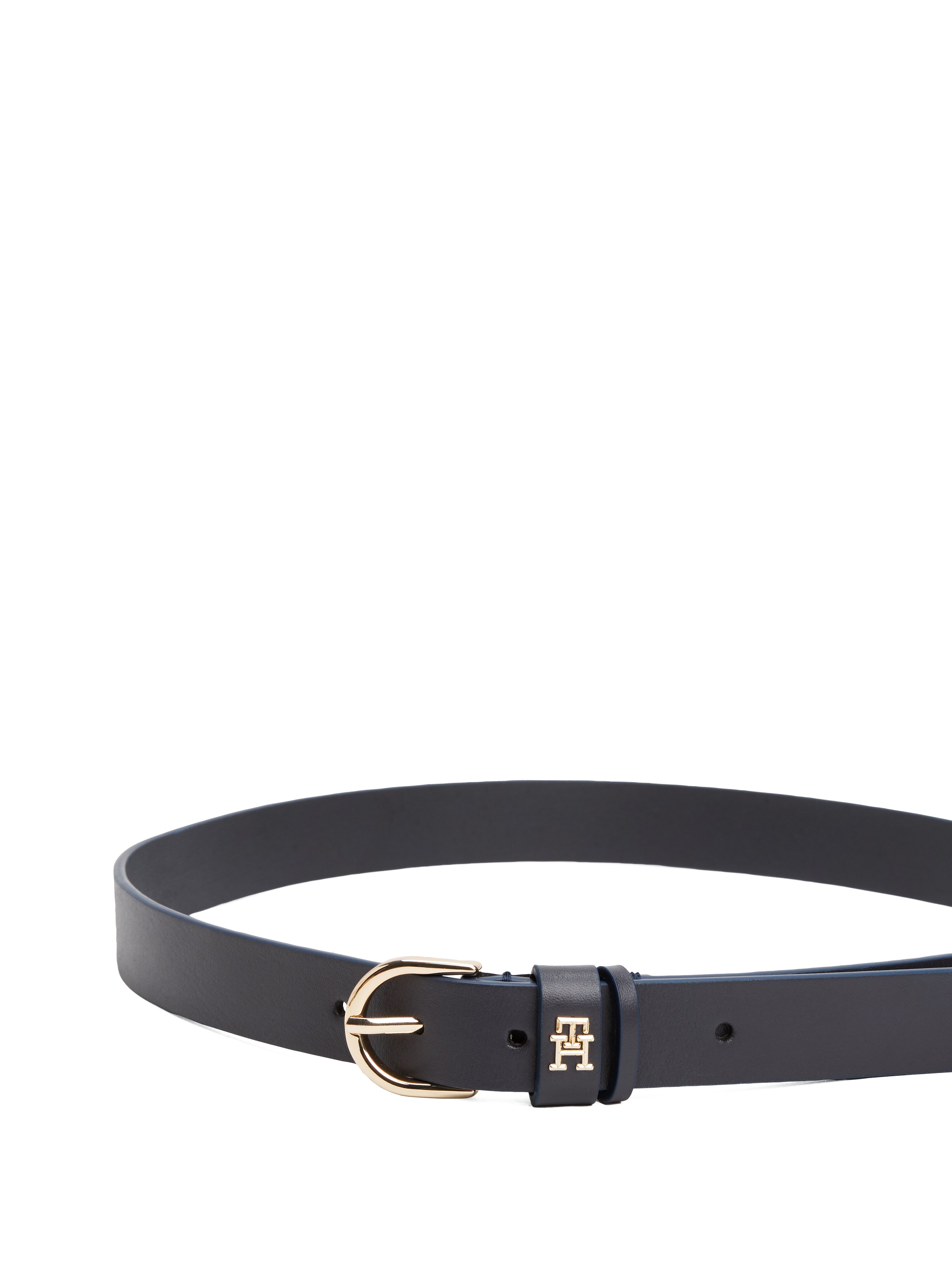 Tommy Hilfiger Ledergürtel »ESSENTIAL EFFORTLESS 2.5«, Logoemblem, weiche Haptik, ovale Einfachdornschließe