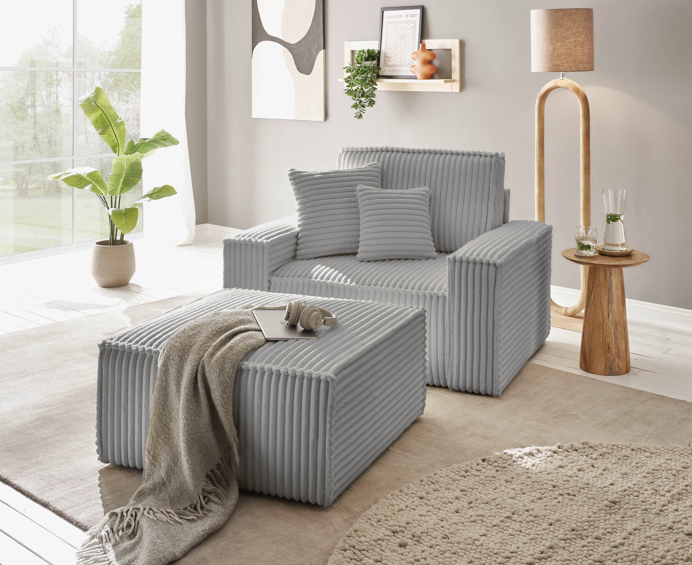 andas Hocker »Finnley«, quadratisch, passt z. Loveseat Finnley