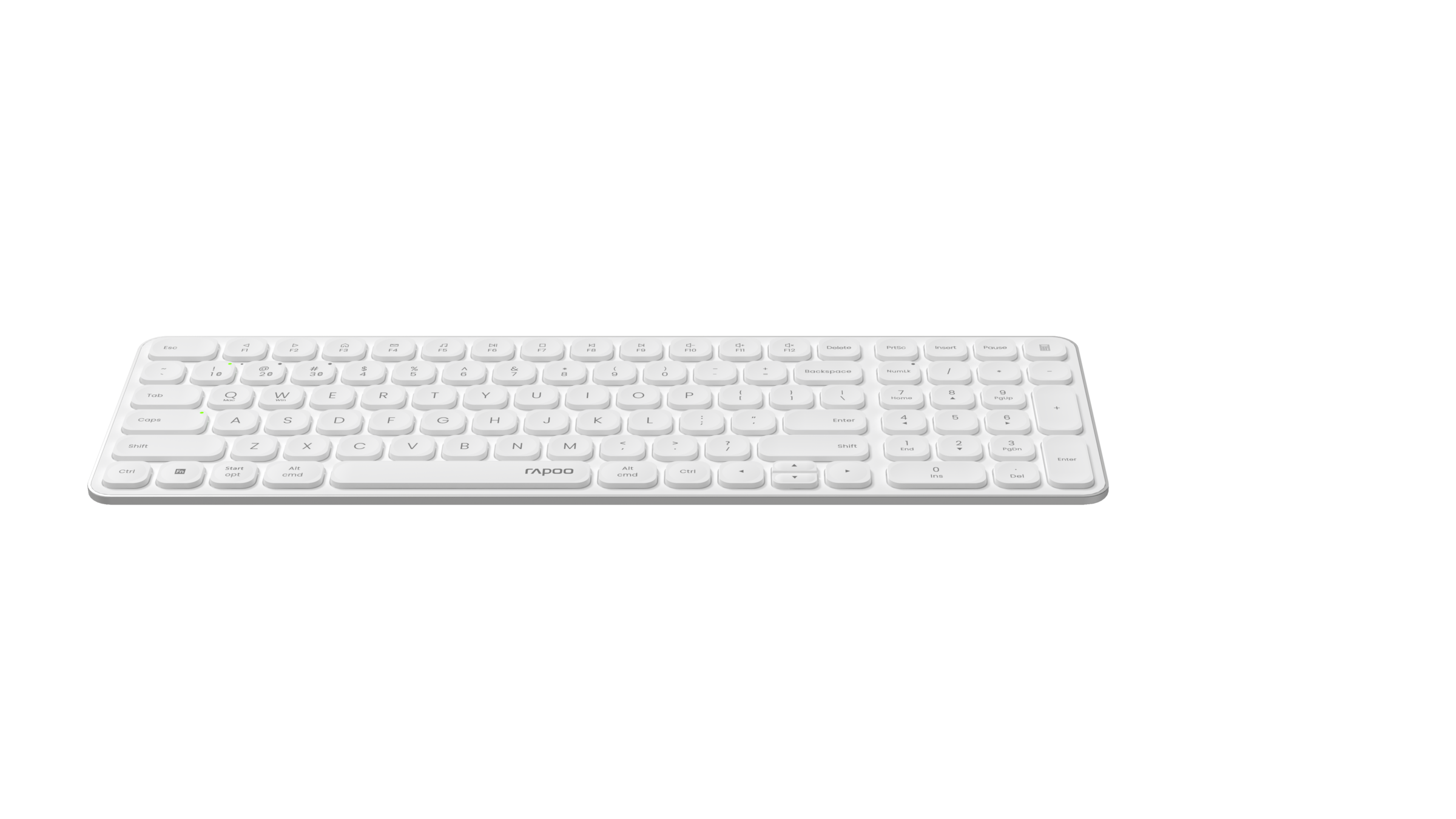 Rapoo Ultra-Slim-Bluetooth-Tastatur »E9310M, Kabellose, ultraflache Multi-Mode-Tastatur, QWERTZ«, (Fn-Tasten-Multimedia-Tasten-Ziffernblock)
