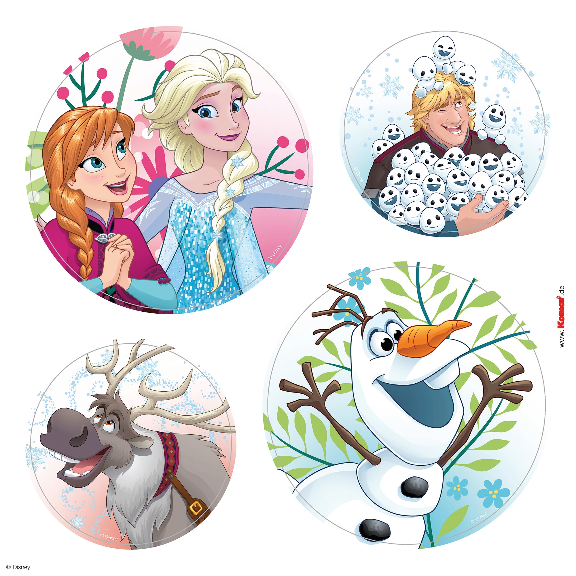 Komar Fensterbild »Fenstersticker - Frozen Springday - Größe 30 x 30 cm« 30 x 30 cm, 2 Bogen