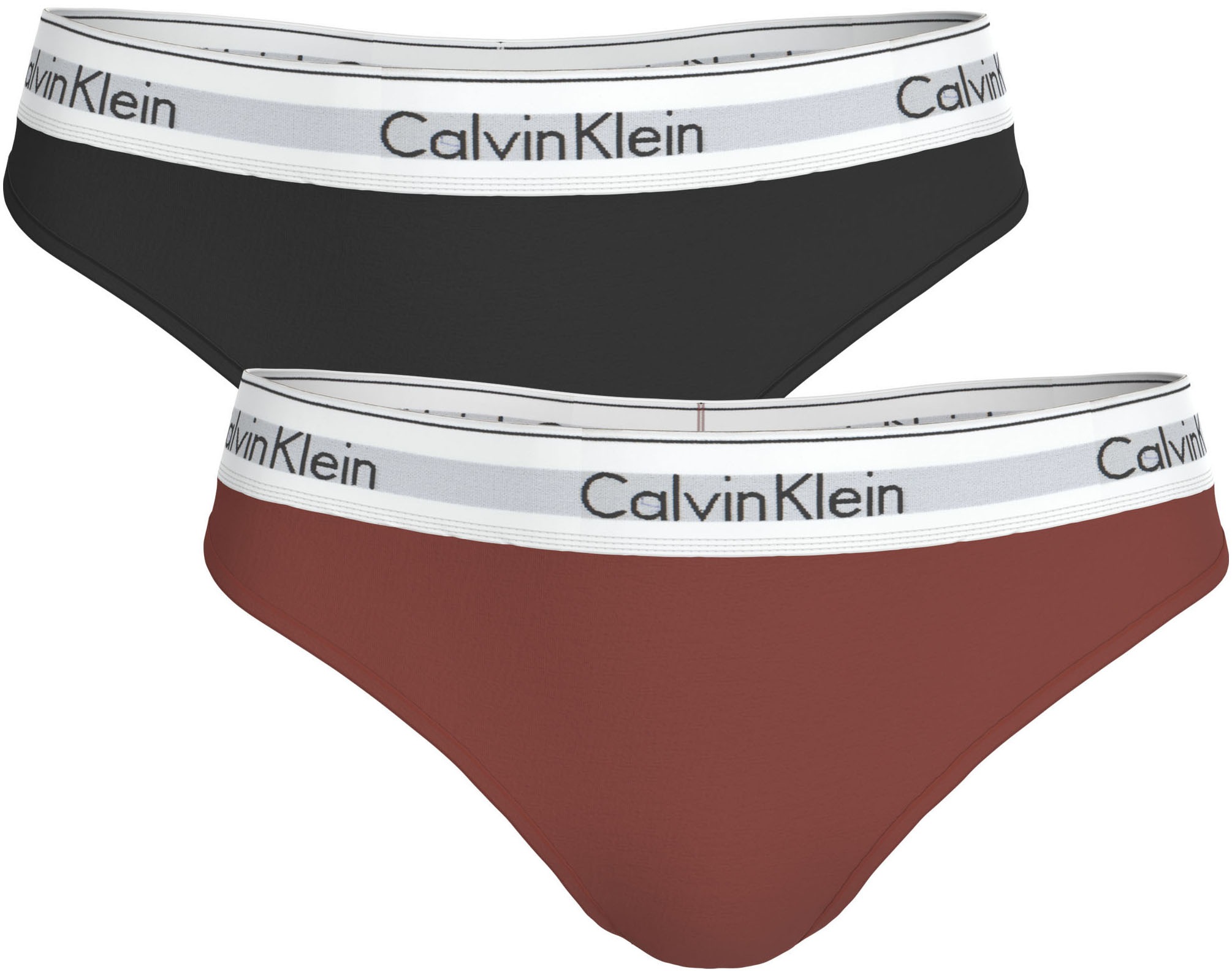 Calvin Klein Underwear »THONG 2PK« Packung, 2er-Pack,  Körpernahe Passform mit elastischem Bund