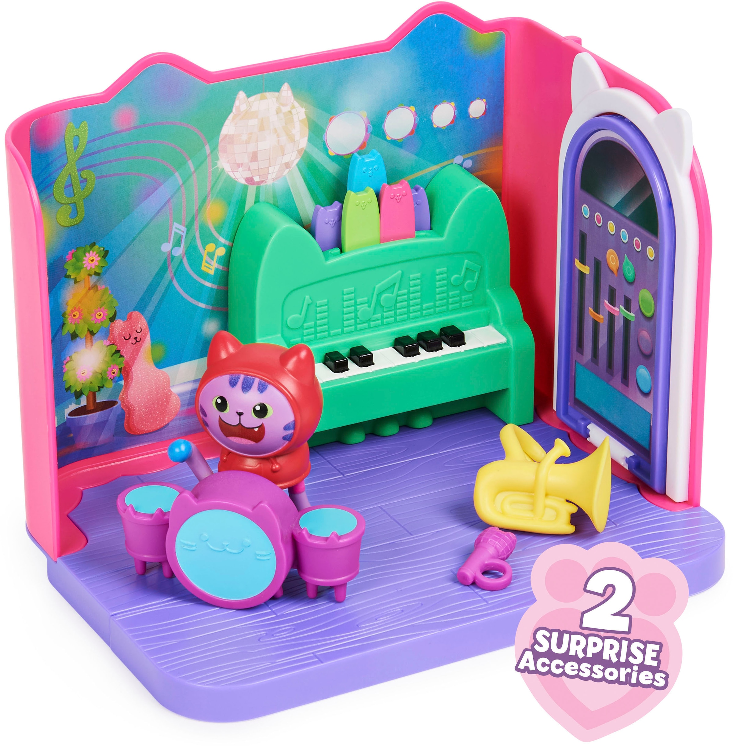 Spin Master Spielwelt »Gabby's Dollhouse – Deluxe Room – DJ Catnip's Musikzimmer«