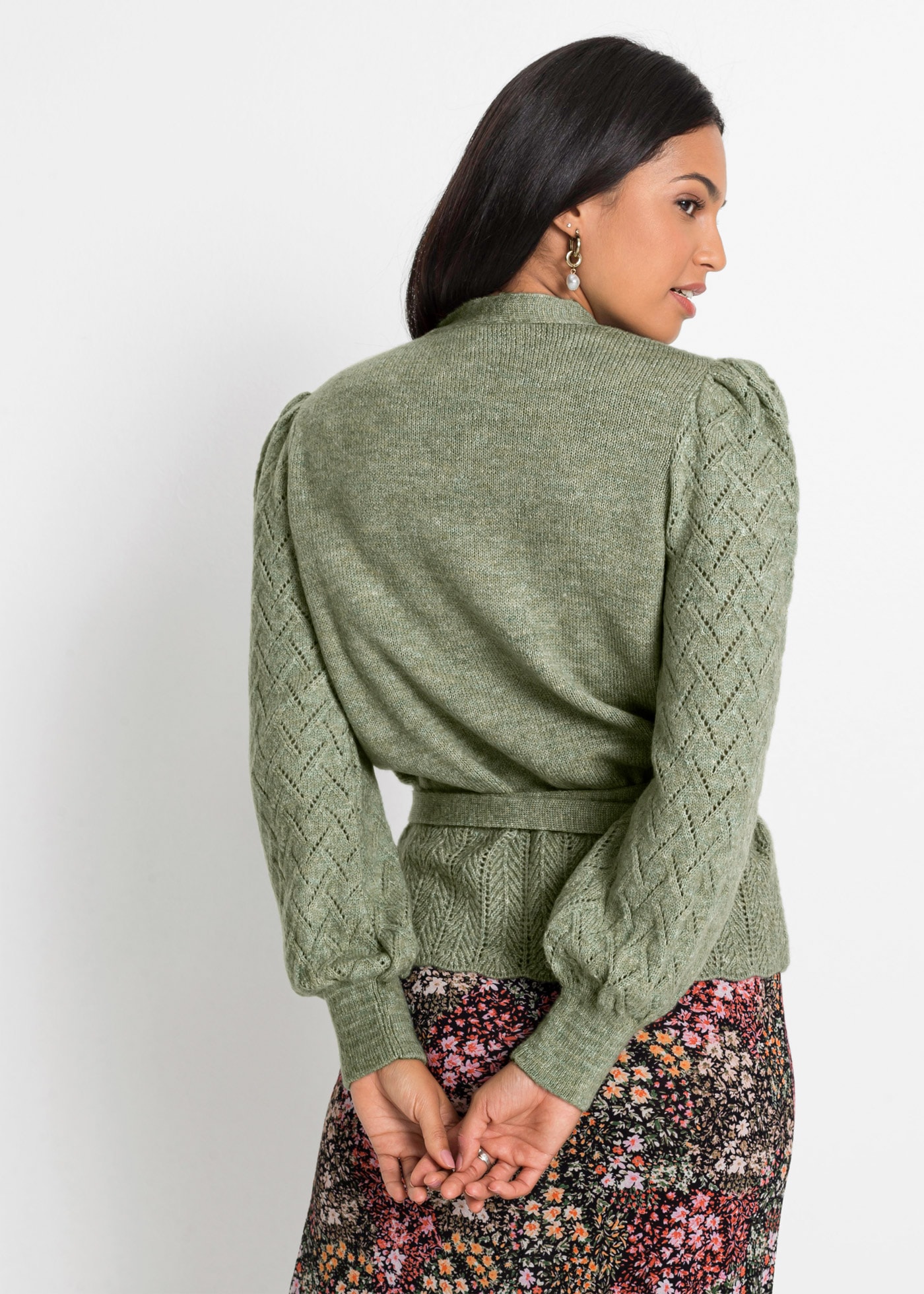 bonprix Wickelpullover