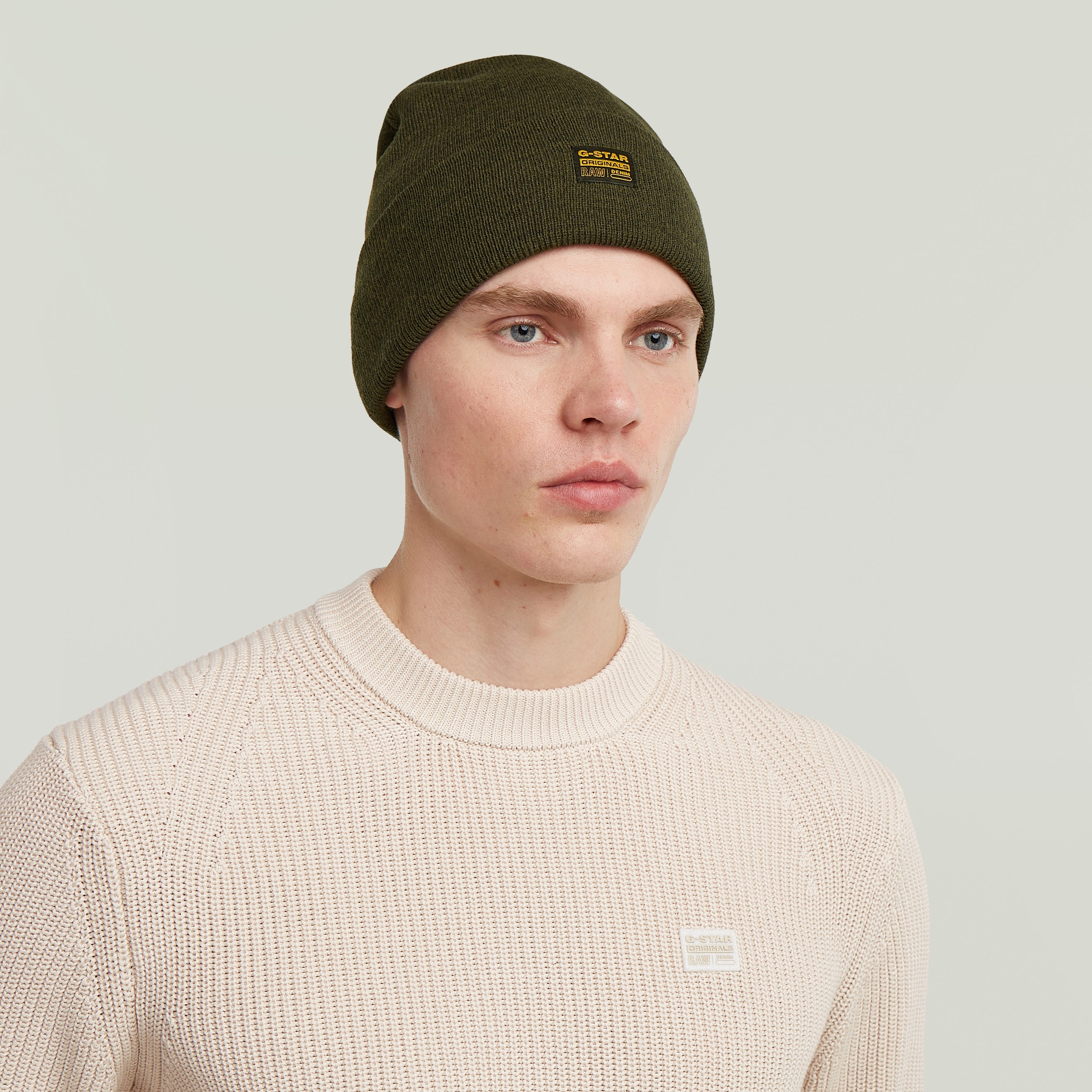 G-STAR Beanie »Effo Long Beanie« mit Aufnäher vorn