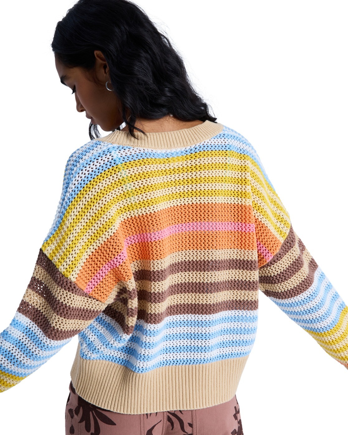 Roxy Fleecepullover »Cosmic Coast Stripes«
