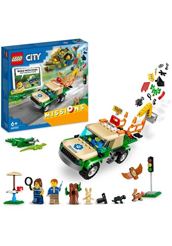 LEGO® Konstruktionsspielsteine »Tierrettungsmissionen (60353), LEGO® City«, (246 St.),... kaufen