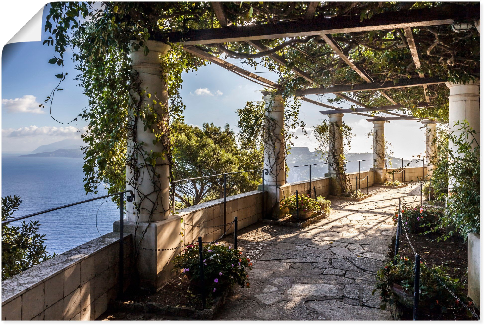 Artland Wandbild »Garten der Villa San Michele auf Capri«, Gebäude, (1 St.)  kaufen bei OTTO