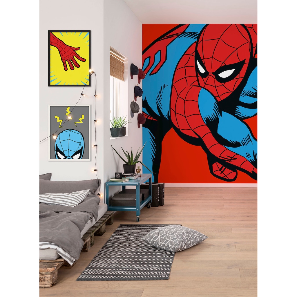 Komar Vliestapete »Marvel PowerUp Spider-Man Watchout«