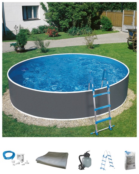 MyPool Rundpool »Standard«, (Set), 6-tlg., ØxH: 350x120 cm