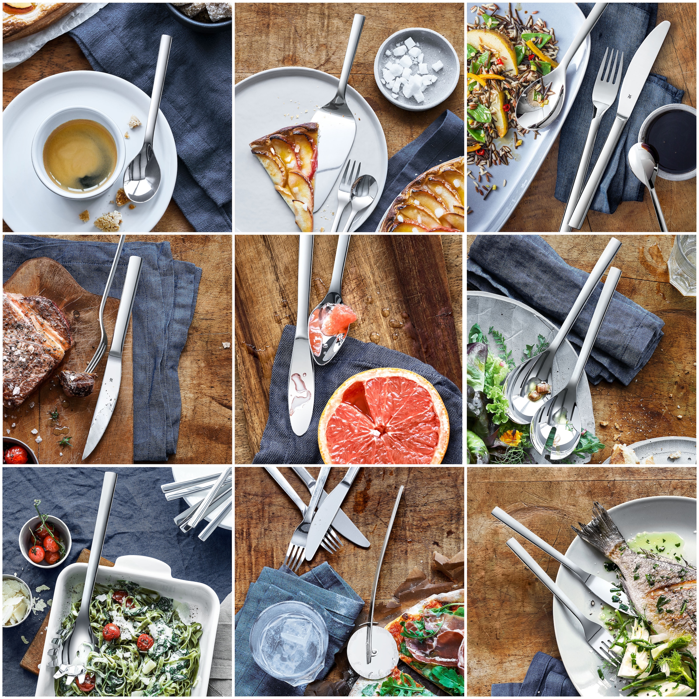 WMF Pellkartoffelgabel »Nuova« Pellkartoffelgabel, Pellkartoffelmesser, Cromargan Edelstahl rostfrei