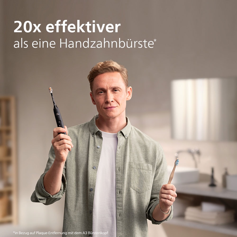 Philips Sonicare Elektrische Zahnbürste »DiamondClean Prestige 9000 HX9992«, 2 St. Aufsteckbürsten, mit integriertem Drucksensor, 5 Putzprogramme, inkl. Ladeetui