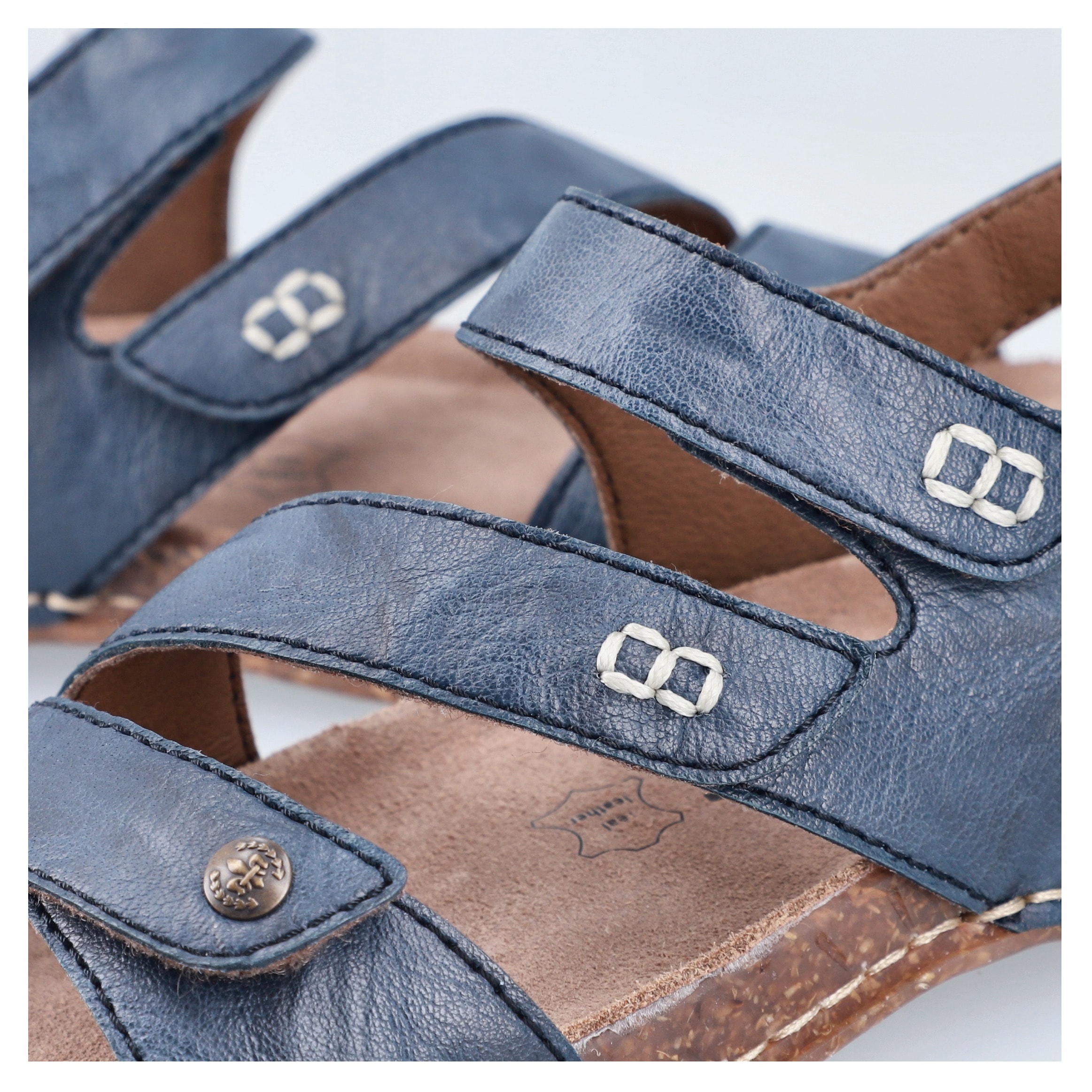 Rieker Sandale, Sommerschuh, Sandalette mit praktischen Klettverschlüssen