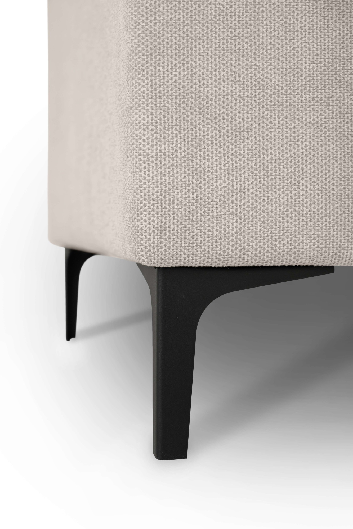 Home affaire Ecksofa »Tournon, L-Form, Breite 262 cm, Webstoff, Chenille«, Designsofa im nordischen Stil, Wellenunterfederung, Metallfüße