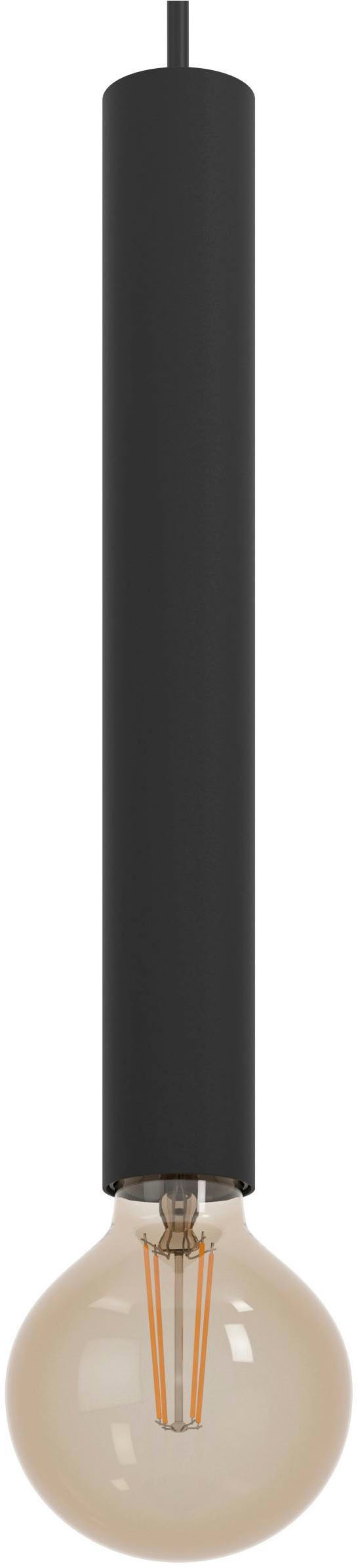 EGLO Hängeleuchte »Cortenova Pendelleuchte, Industrial, Esstischlampe, Hängelampe, E27« E27 1 Stk. Hängeleuchte - L84 x B6 x H110 cm - schwarz - 4X60W exkl.