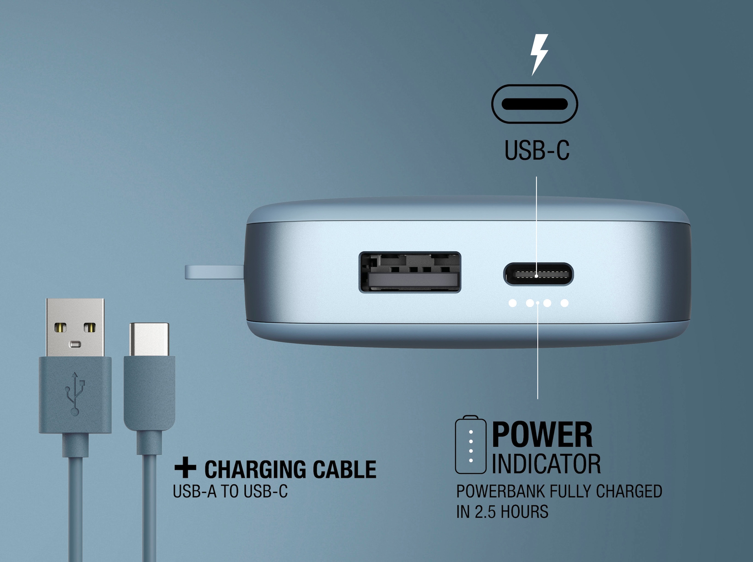 Fresh´n Rebel Powerbank »Power Pack 12000mAh mit USB-C, Ultra Fast Charge & 20W PD«
