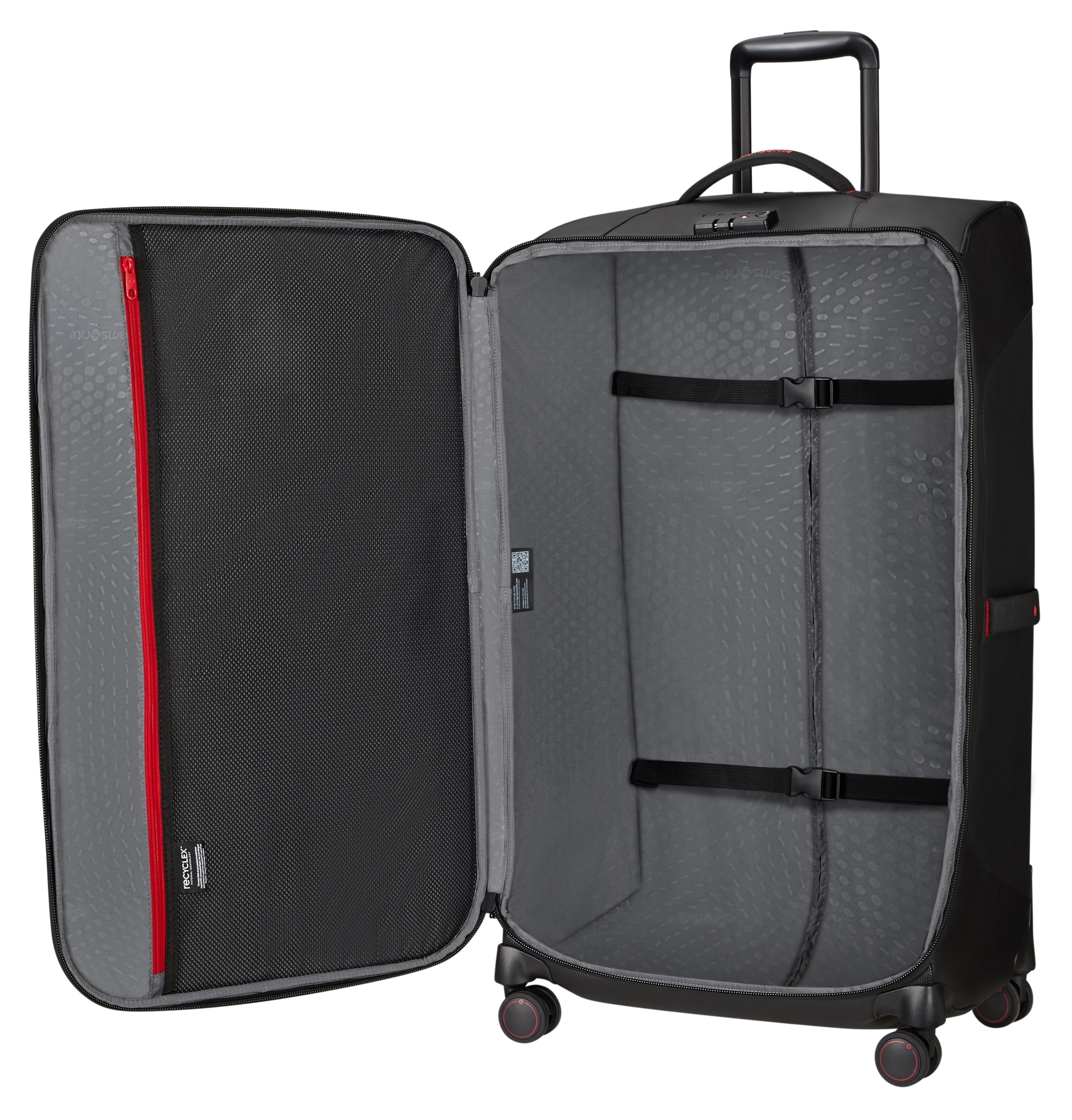Samsonite Weichgepäck-Trolley »ECODIVER, verschiedene Größen und Farben«, 4 Rollen, Koffer Reisegepäck Weichgepäck-Koffer Fronttasche
