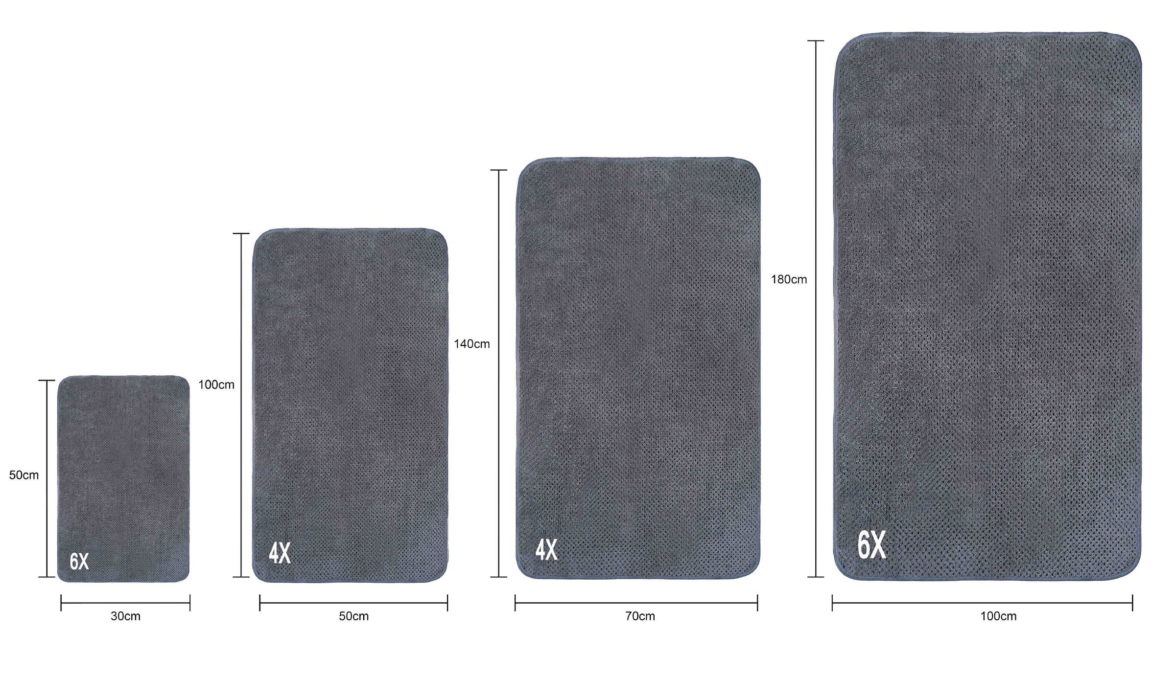 OTTO home Handtücher »Parris, diverse Größen, ideal als Sporthandtuch, Reisehandtuch« sehr leicht, kompakt, schnelltrocknend, Mikrofaser, mit Waffelmuster