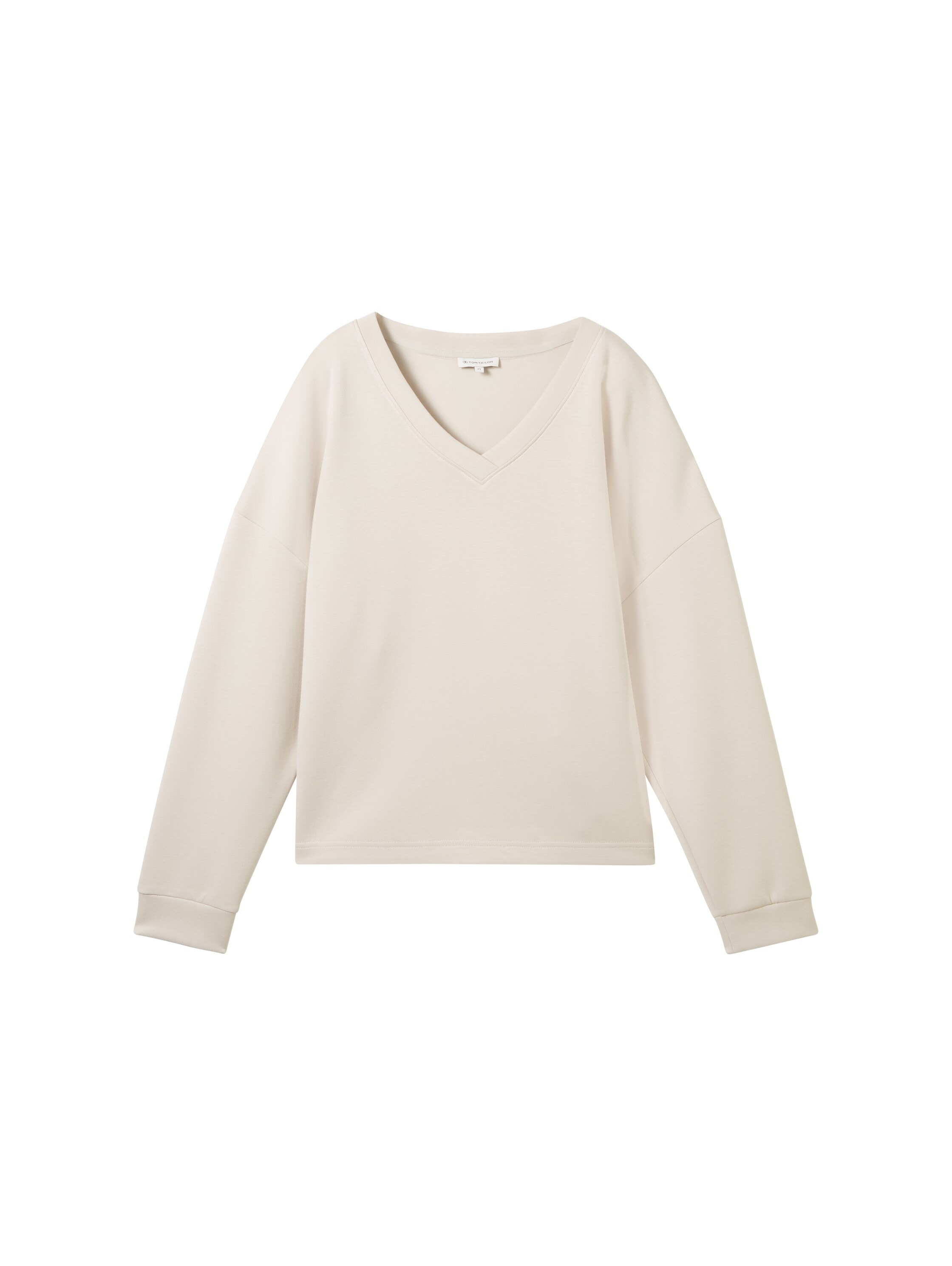 TOM TAILOR Sweatshirt »Scuba«, mit V-Ausschnitt