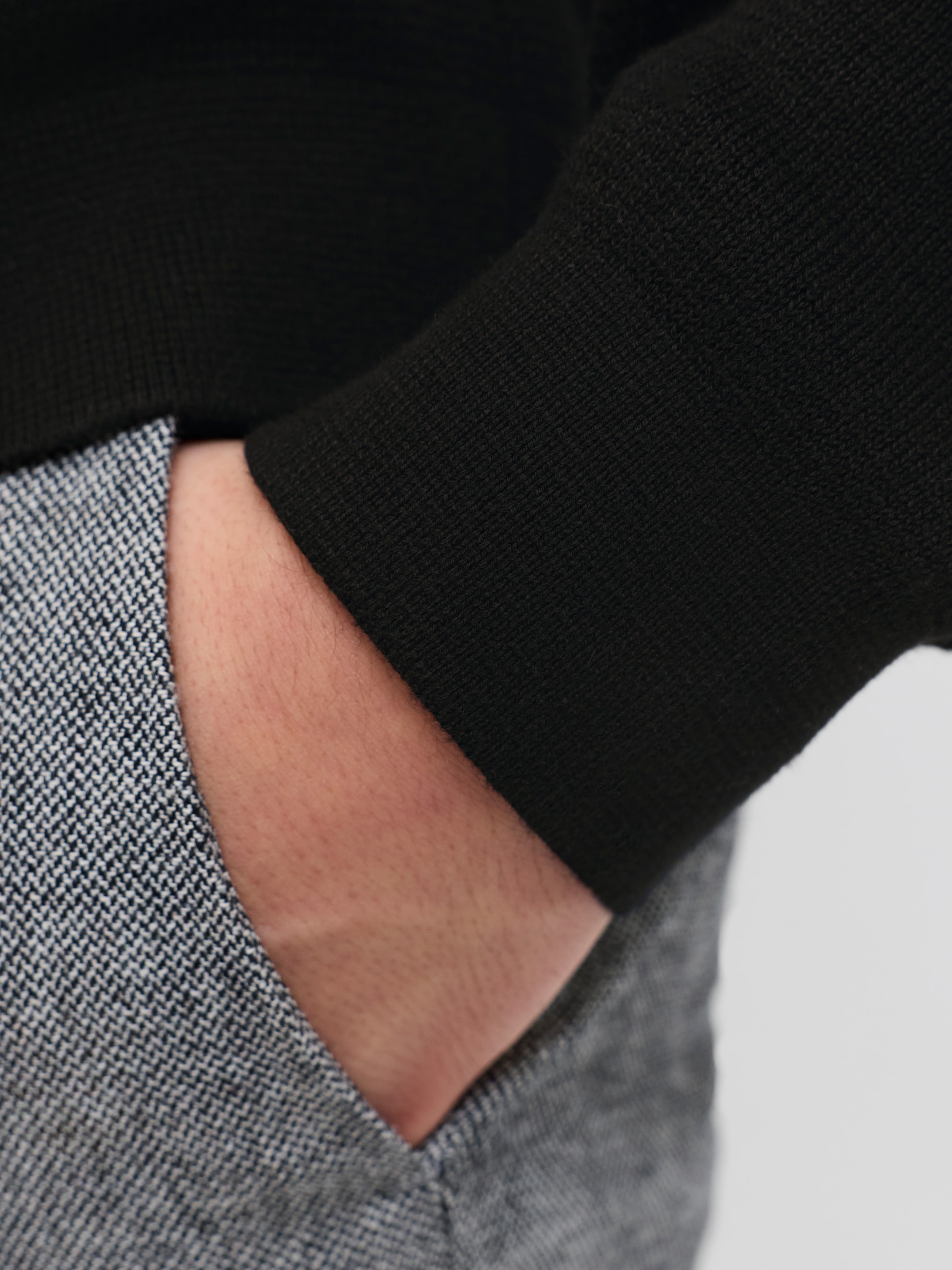 Jack & Jones Troyer »JPRBLAMILANO STITCH KNIT HALF ZIP SN« mit kurzem Reißverschluss