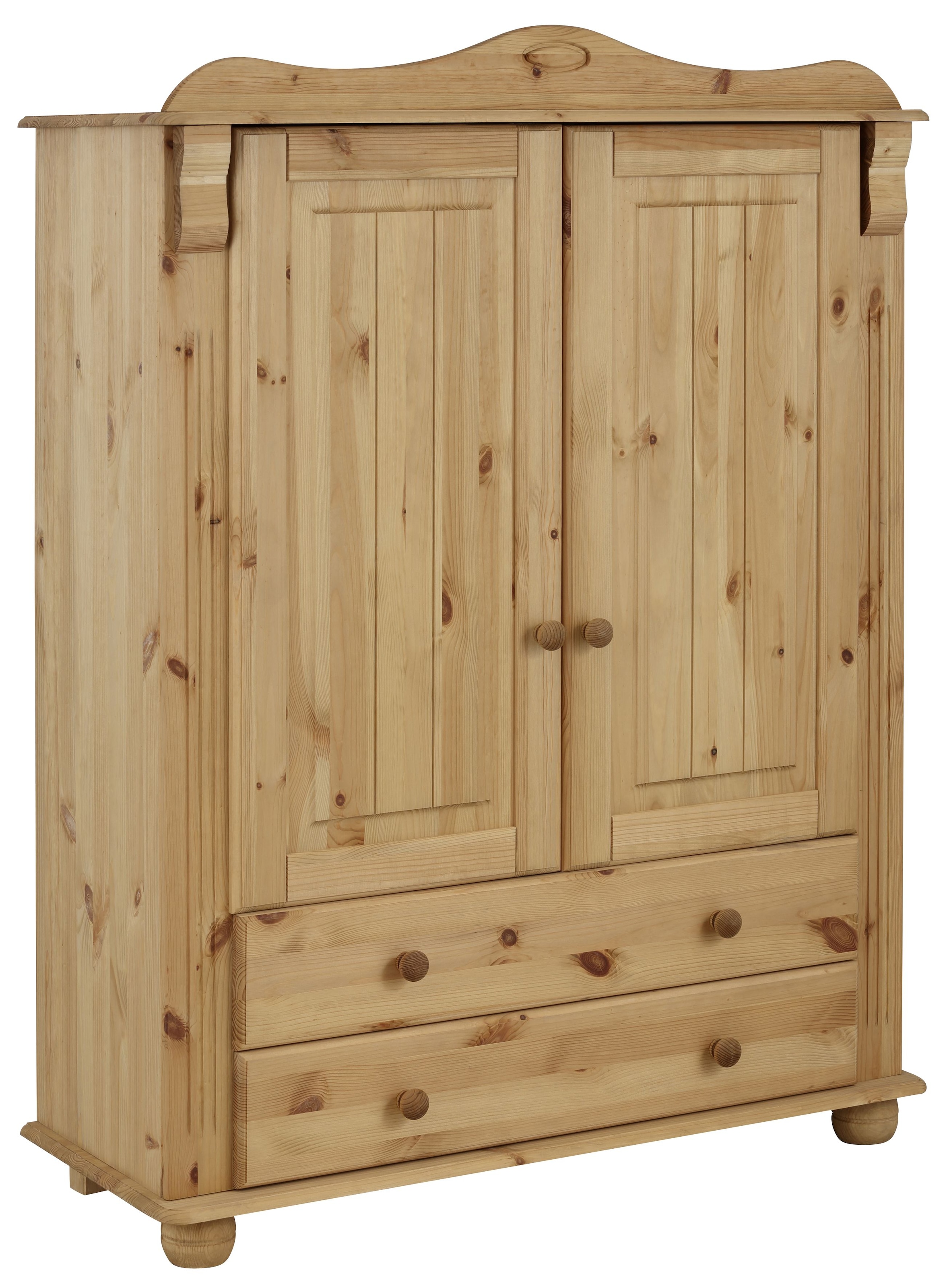 Home affaire Wäscheschrank »Adele, Mehrzweckschrank«, (2 Breiten: 93/130 cm H/T ca. 135/40 cm), aus massiver Kiefer, 2-oder 3-türig