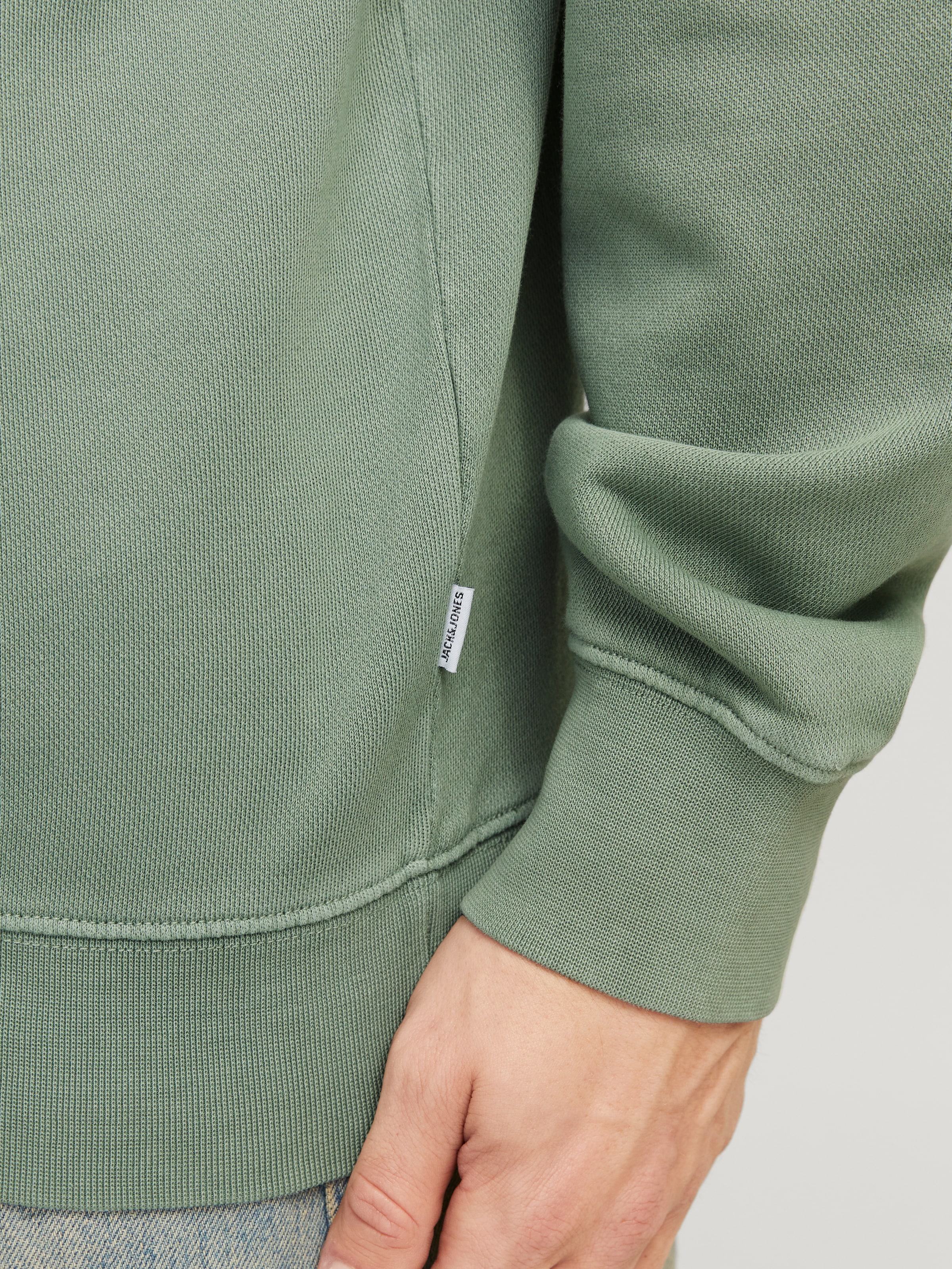 Jack & Jones Sweatshirt »JJECHARGE FADED SWEAT CREW NECK NOOS«, mit Rippbündchen