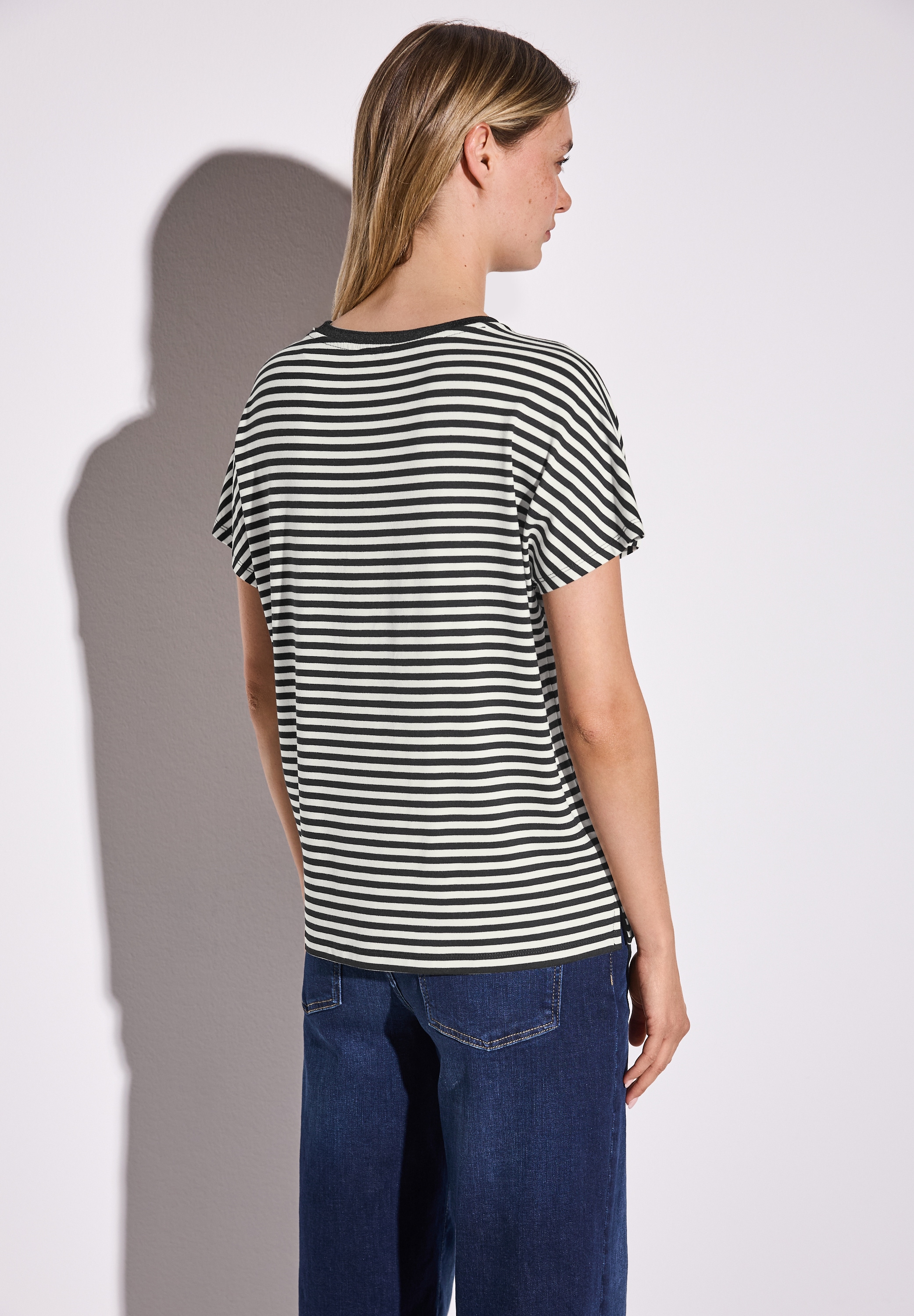 STREET ONE T-Shirt »Style Crista«, mit Streifen Muster