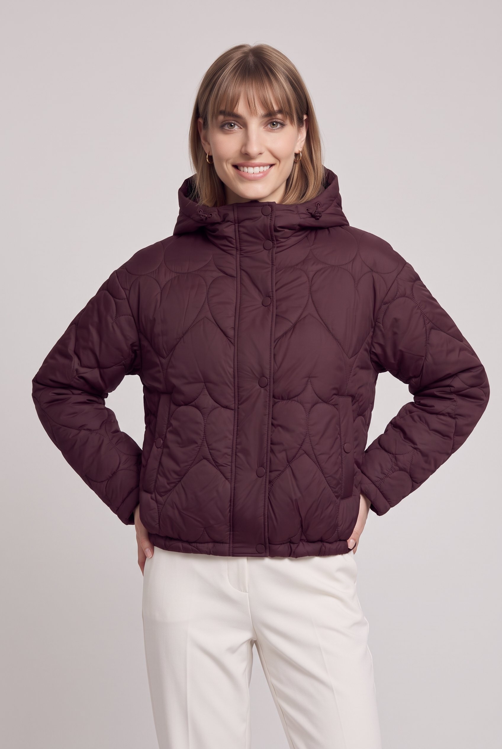 ONLY Steppjacke »ONLTAHIA LW HEART HOOD JACKET CC OTW« mit Kapuze Kunstfaser