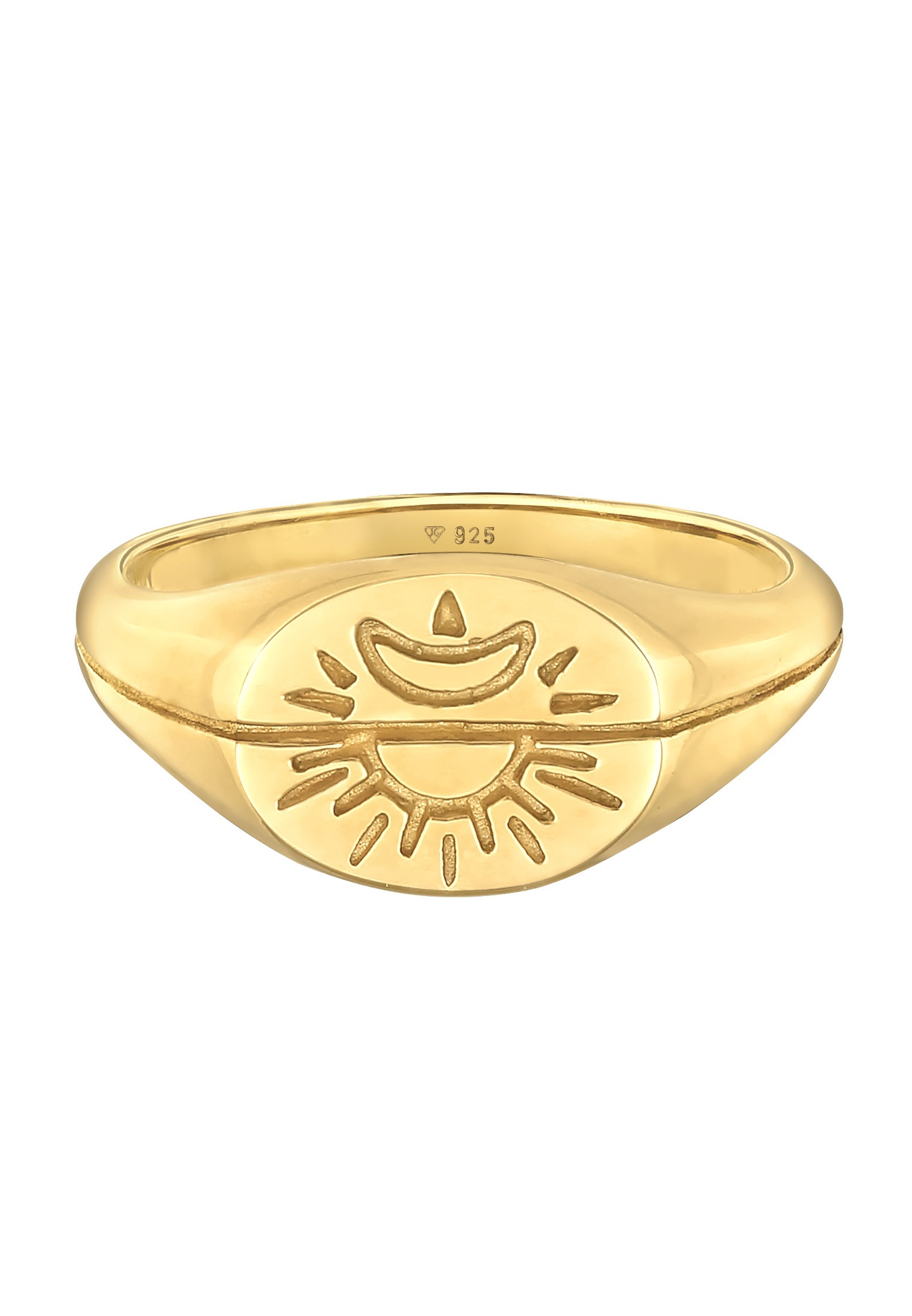Elli Silberring »Ring Elli Sonne Mond 925 Silber«