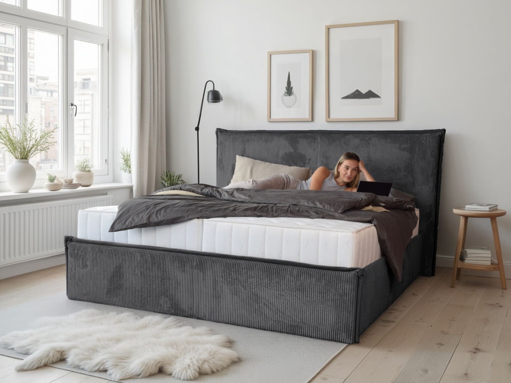 OTTO home Polsterbett »AVVILA« wahlweise mit Lattenrost und King-Matratze (28cm)