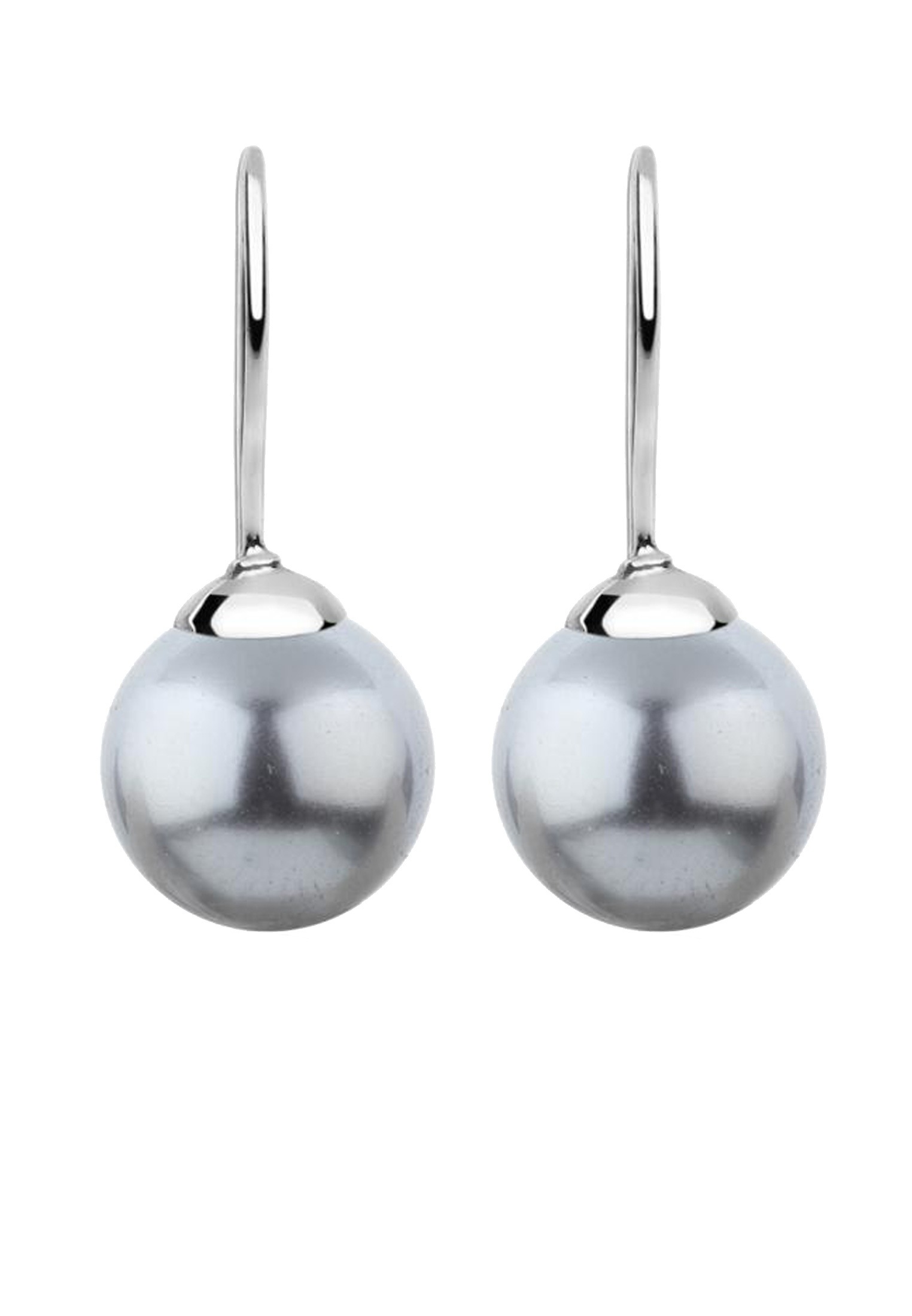 Nenalina Paar Ohrhänger »Ohrringe Hänger Basic Synthetische Perle 925 Silber«