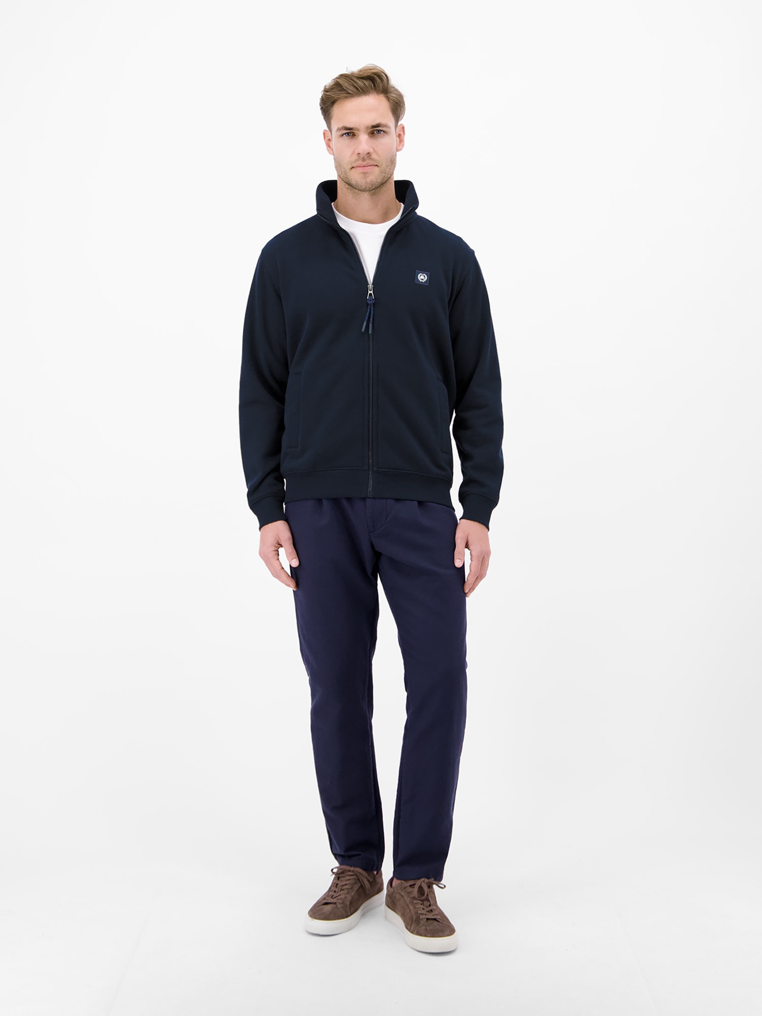 LERROS Sweatjacke »Sweatjacke aus atmungsaktivem Baumwollmischgewebe«