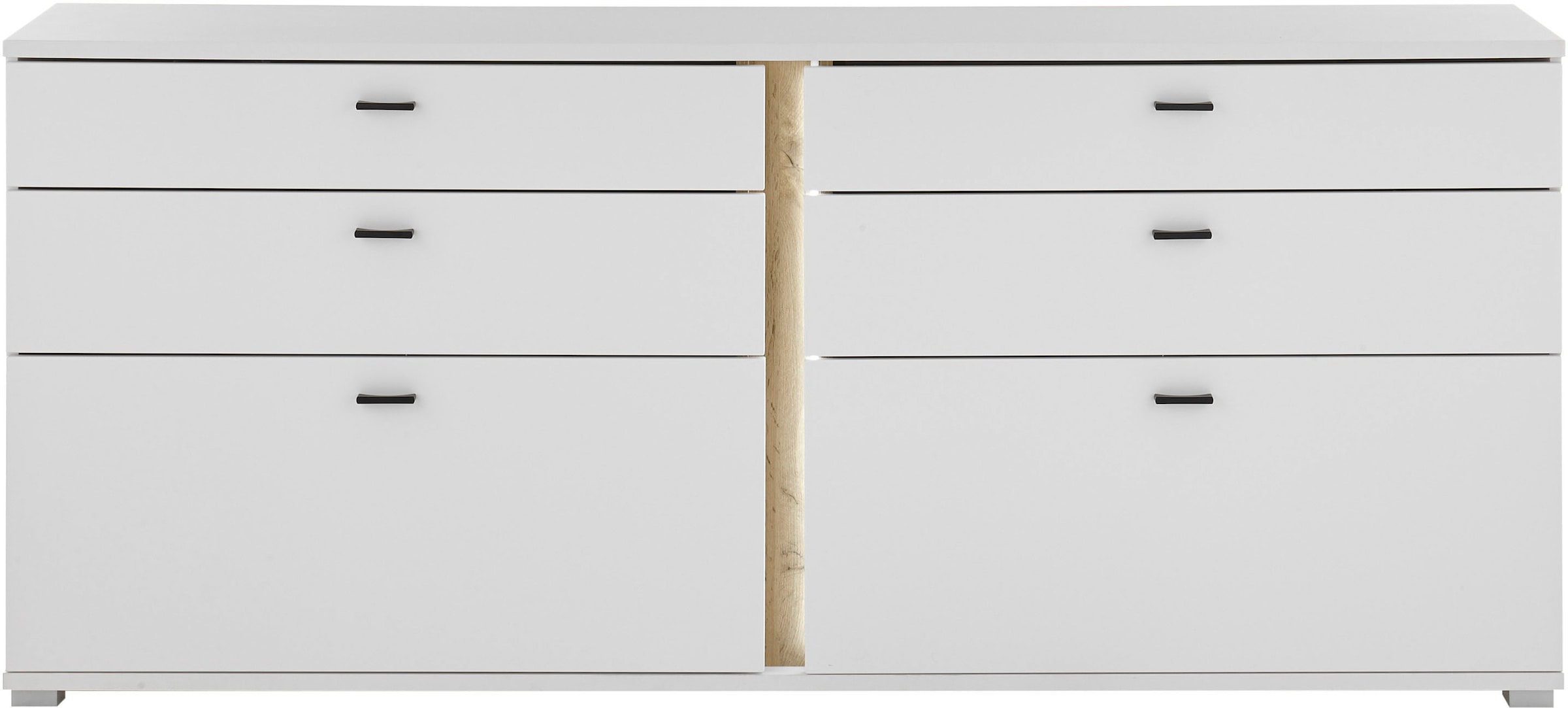Home affaire Sideboard »LONG ISLAND« 1 Stk. tlg. in moderner Trendfarbe,inklusive senkrechter Beleuchtung,Breite 200 cm
