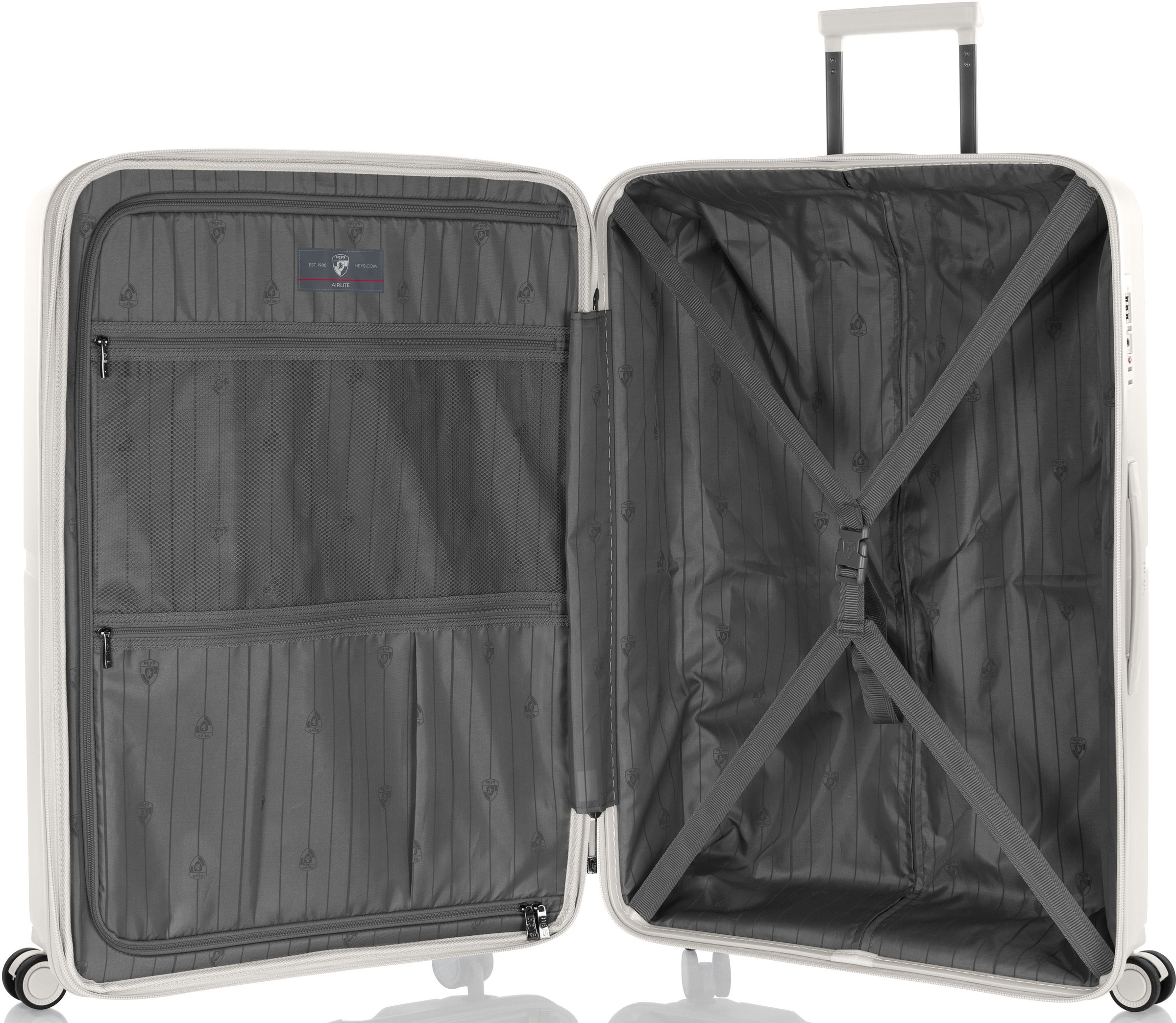 Heys Hartschalen-Trolley »AirLite, verschiedene Größen und Farben«, 4 Rollen, Heys x Joachim Llambi Hartschalen-Koffer TSA Schloss
