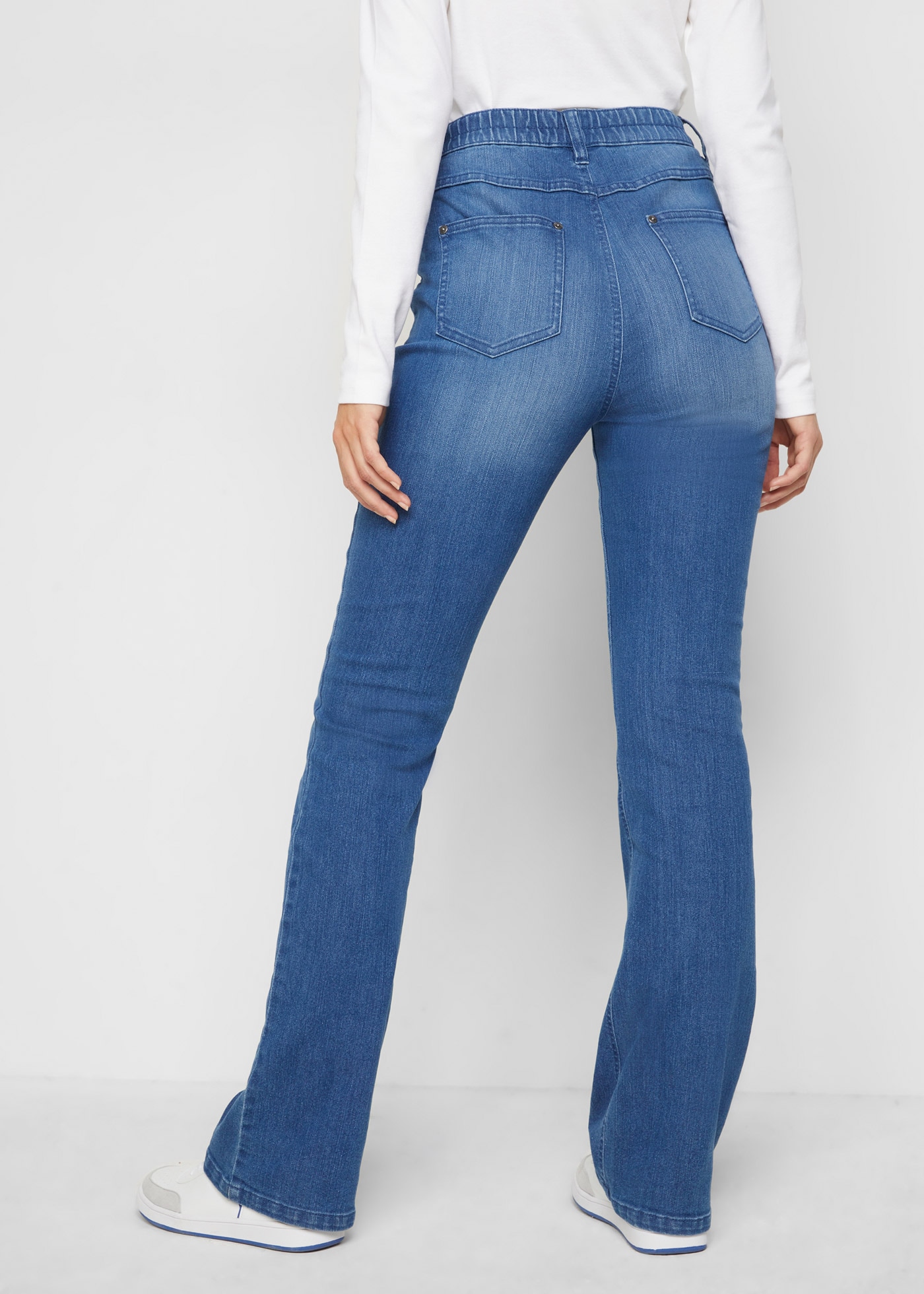 bonprix Bootcut-Jeans Bootcut-Jeans High Waist, Bequembund