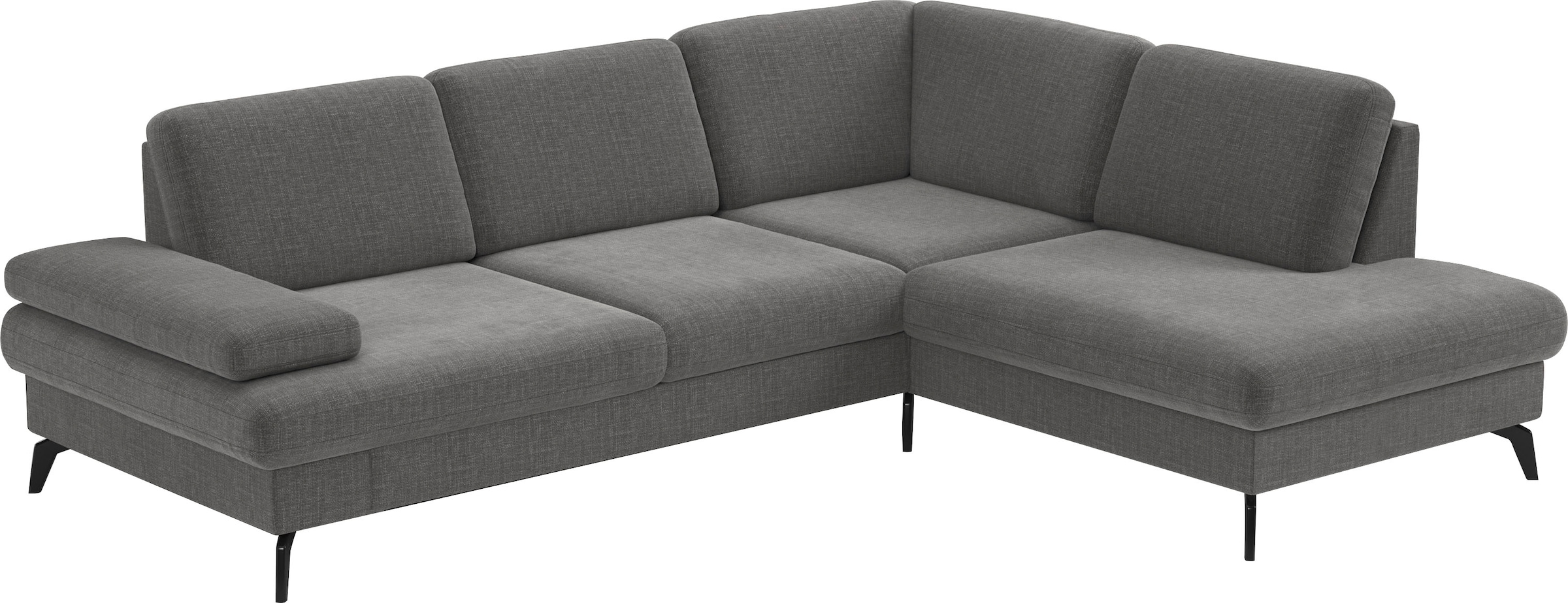 sit&more Ecksofa »Morris L-Form, inkl. Sitztiefenverstellung«, wahlweise mit Armteilverstellung, Bettfunktion & Bettkasten