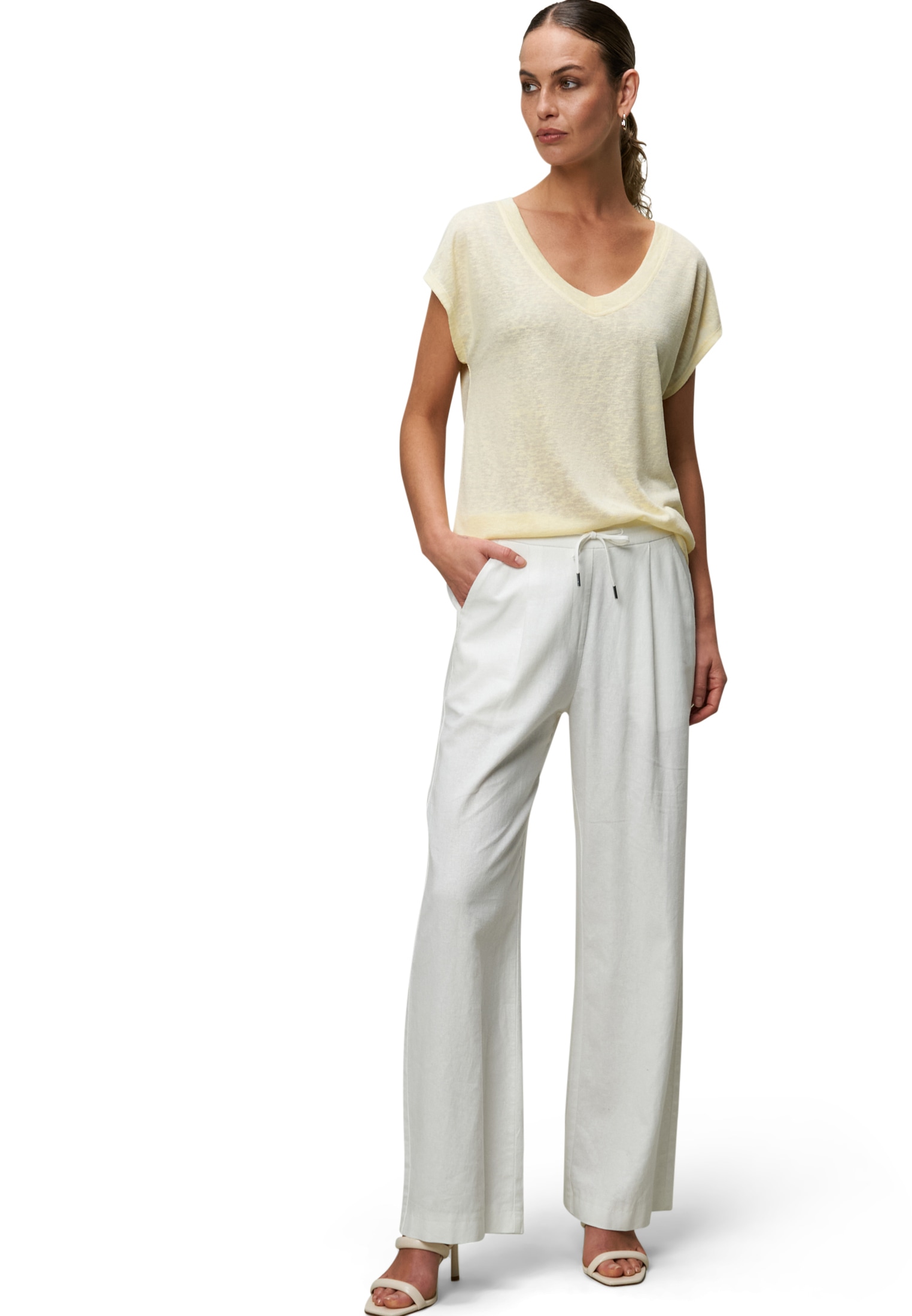 Zero Shirttop »Sommer-T-Shirt mit V-Ausschnitt«