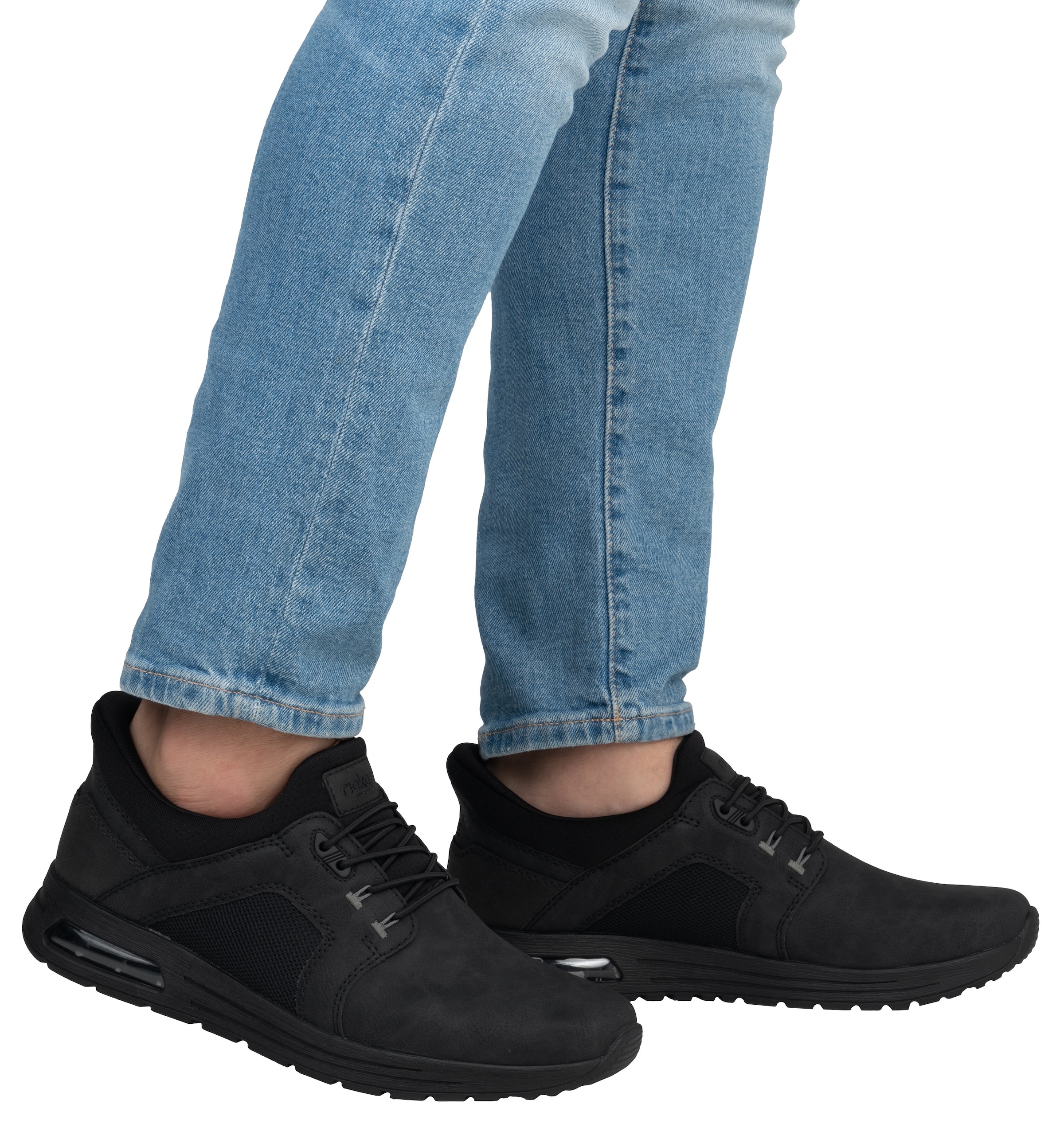 Rieker Slip-On Sneaker, Freizeitschuh, Halbschuh, Schlupfschuh mit gepolstertem Schaftrand