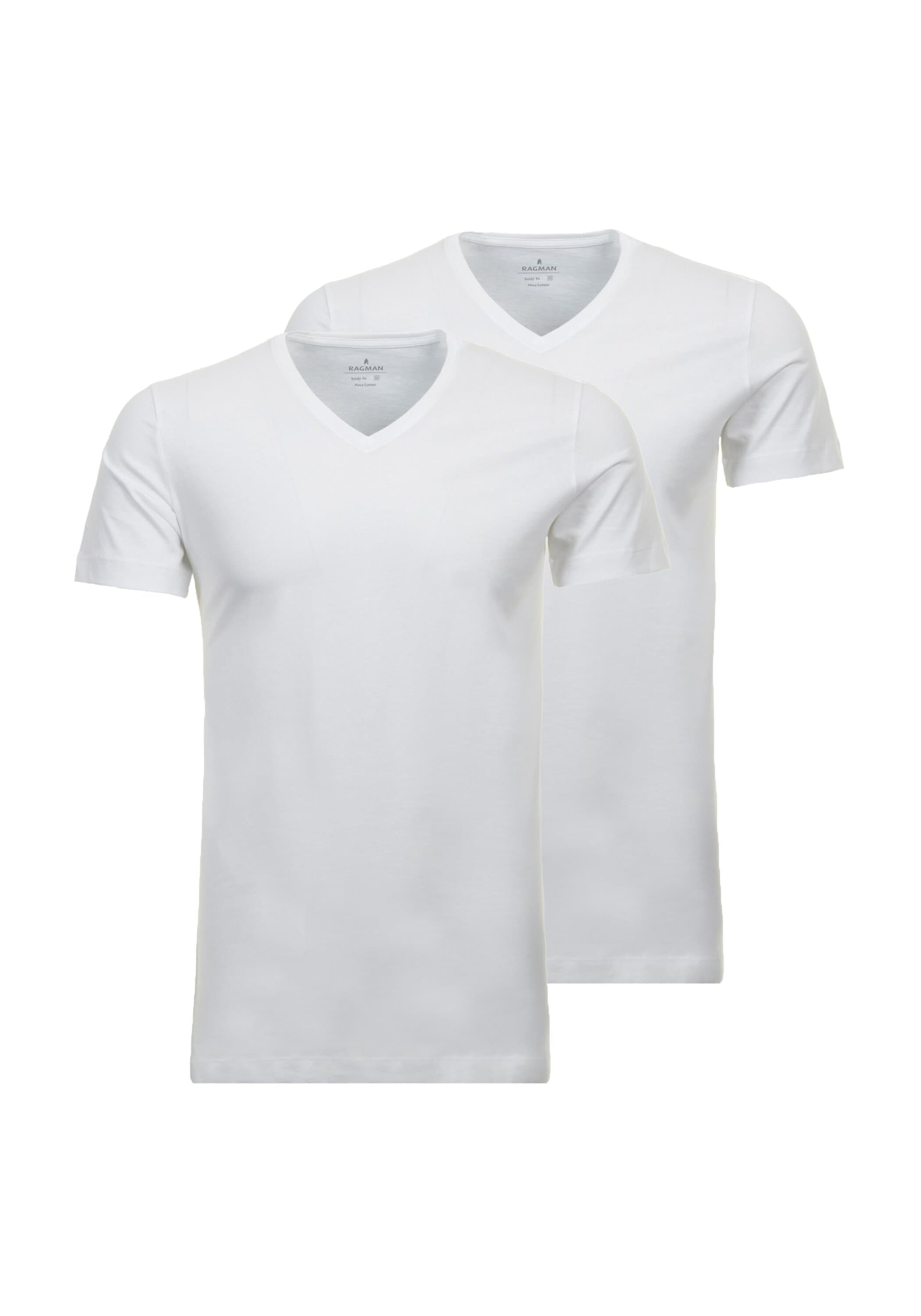 RAGMAN T-Shirt »T-Shirt Body Fit V-Neck T-Shirt 2P 2er Pack« 2 Stk.