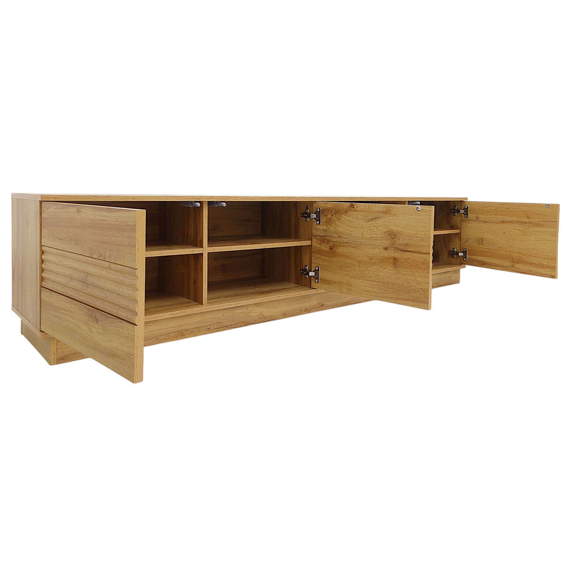 OTTO home Lowboard »Angers« Lowboard mit Push-to-open und Kabeldurchführung, Breite 200 cm