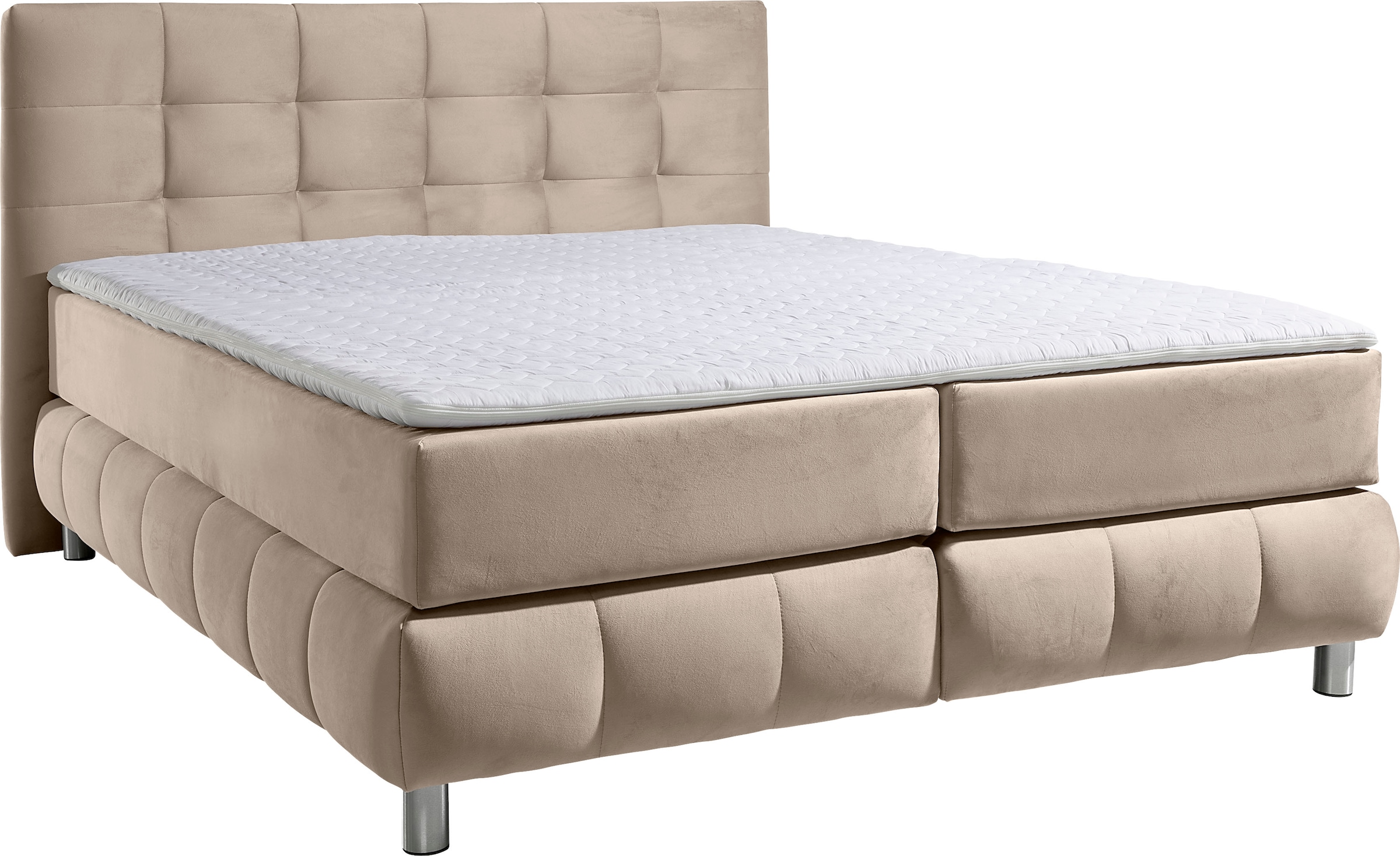 andas Boxspringbett »Salo«, incl. Topper, 6 Breiten, 2 Härtegrade, TFK auch in Härtegrad 4